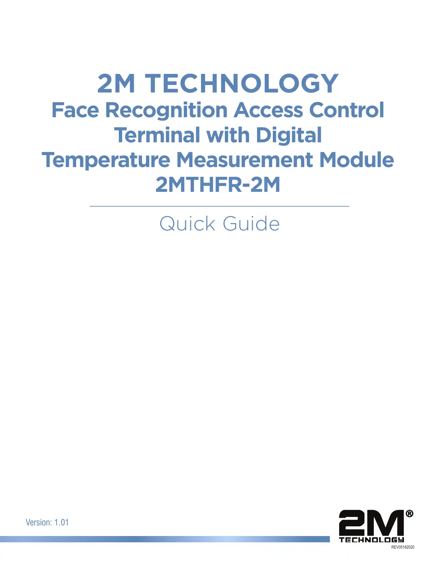 2M Technology 2MTHFR-2M Quick Manual Manual pdf 1 page image