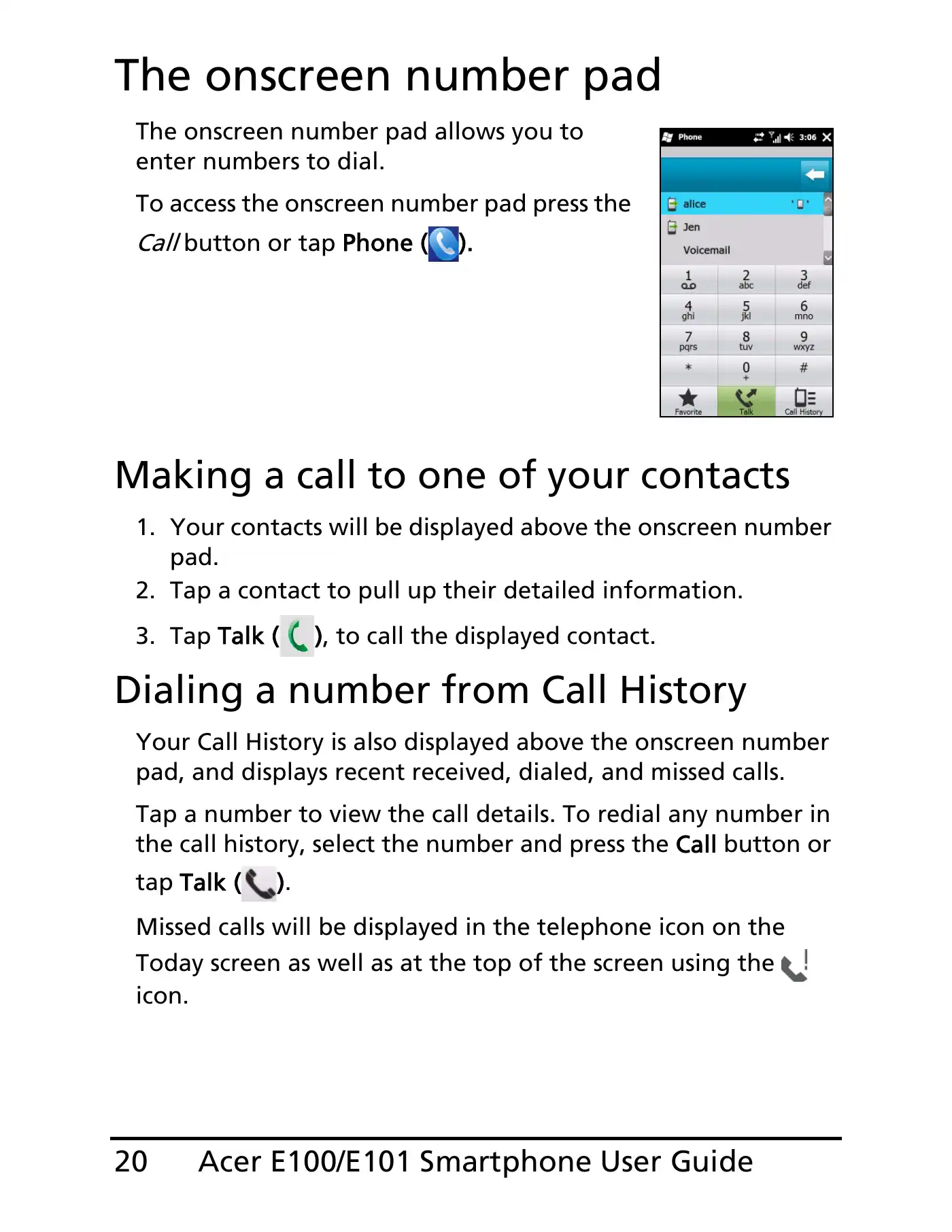 Acer E100 User Manual Manual pdf 20 page image