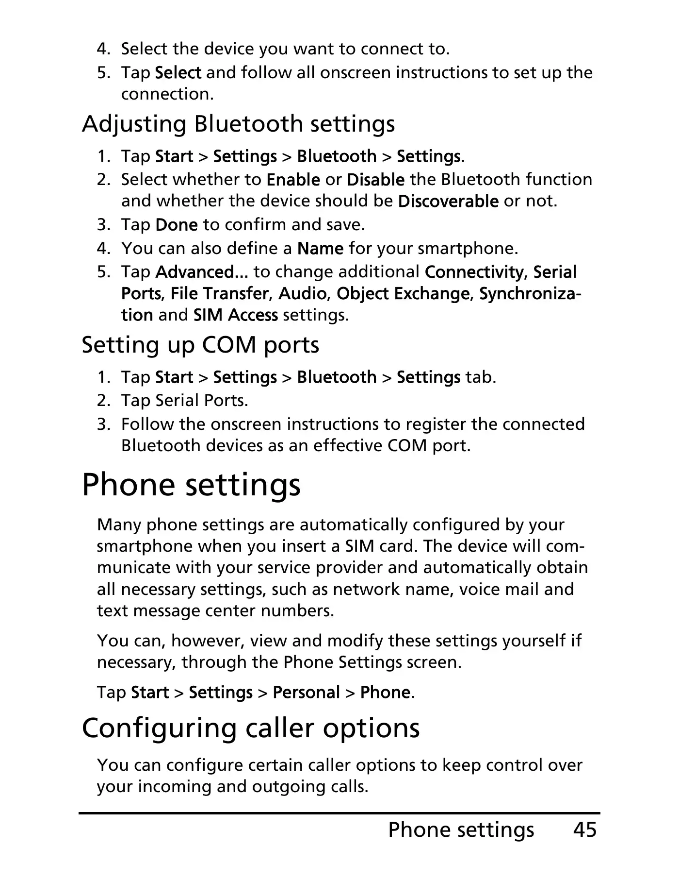 Acer E100 User Manual Manual pdf 45 page image