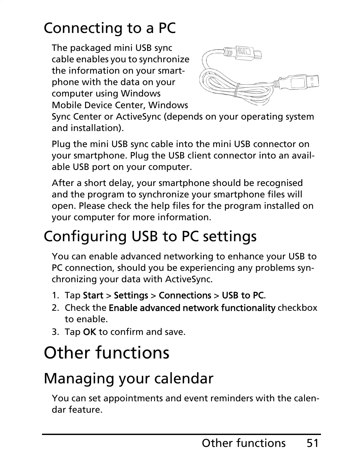 Acer E100 User Manual Manual pdf 51 page image