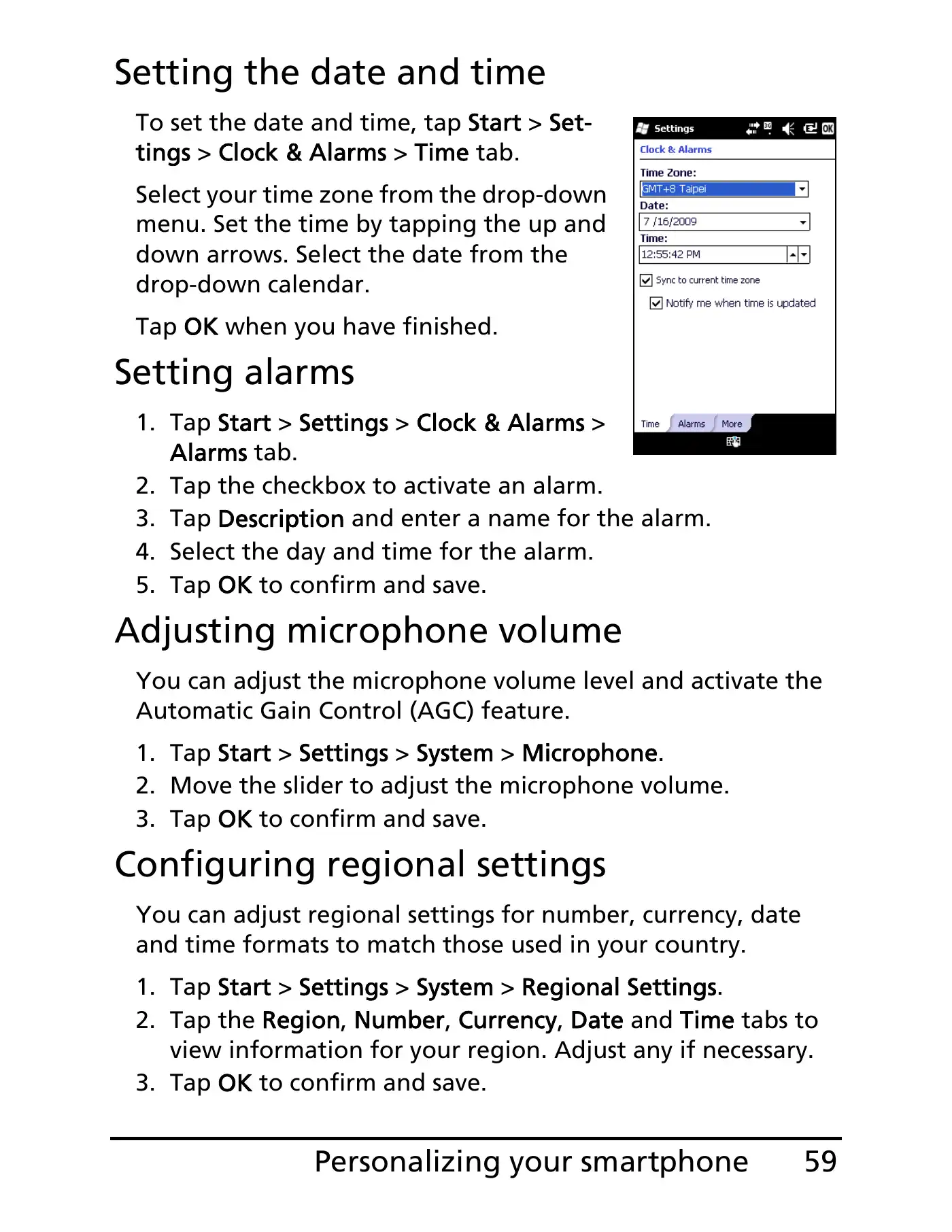 Acer E100 User Manual Manual pdf 59 page image