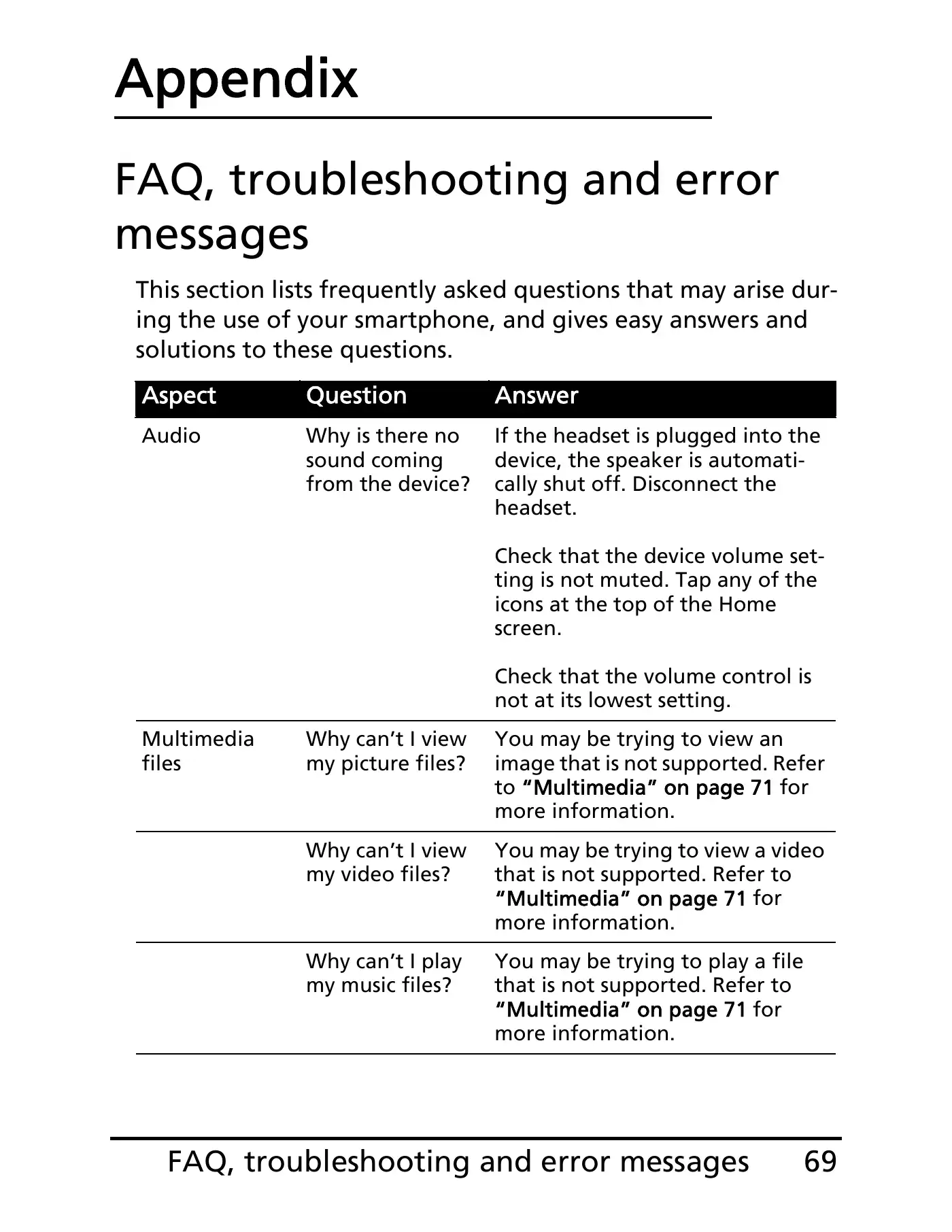 Acer E100 User Manual Manual pdf 69 page image