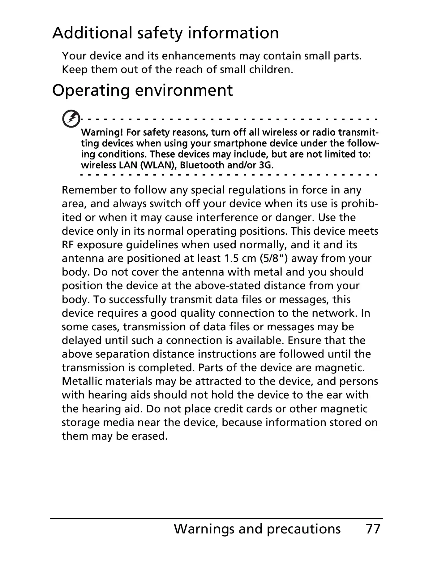 Acer E100 User Manual Manual pdf 77 page image
