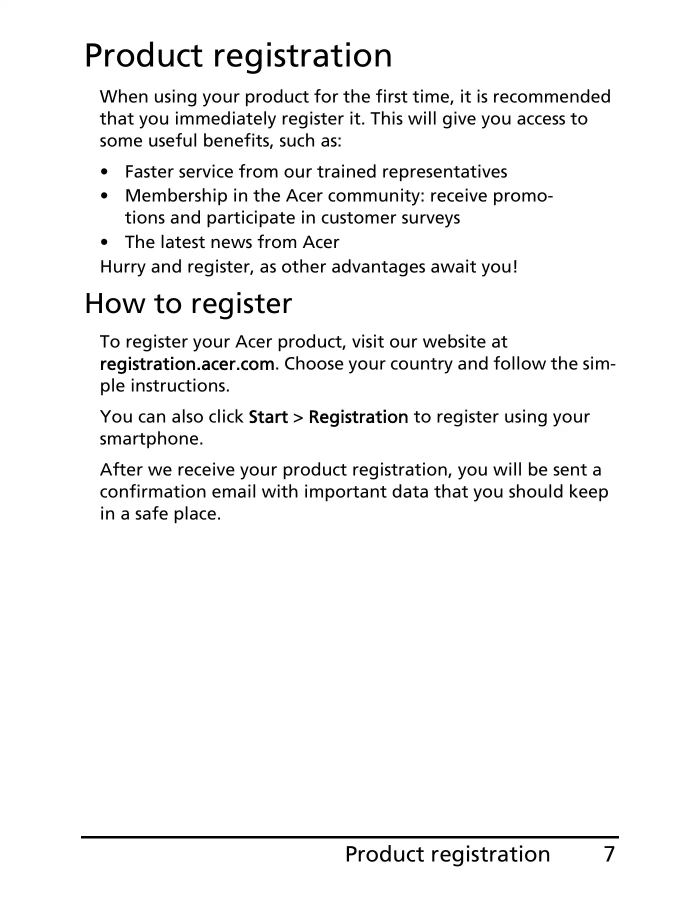 Acer E100 User Manual Manual pdf 7 page image