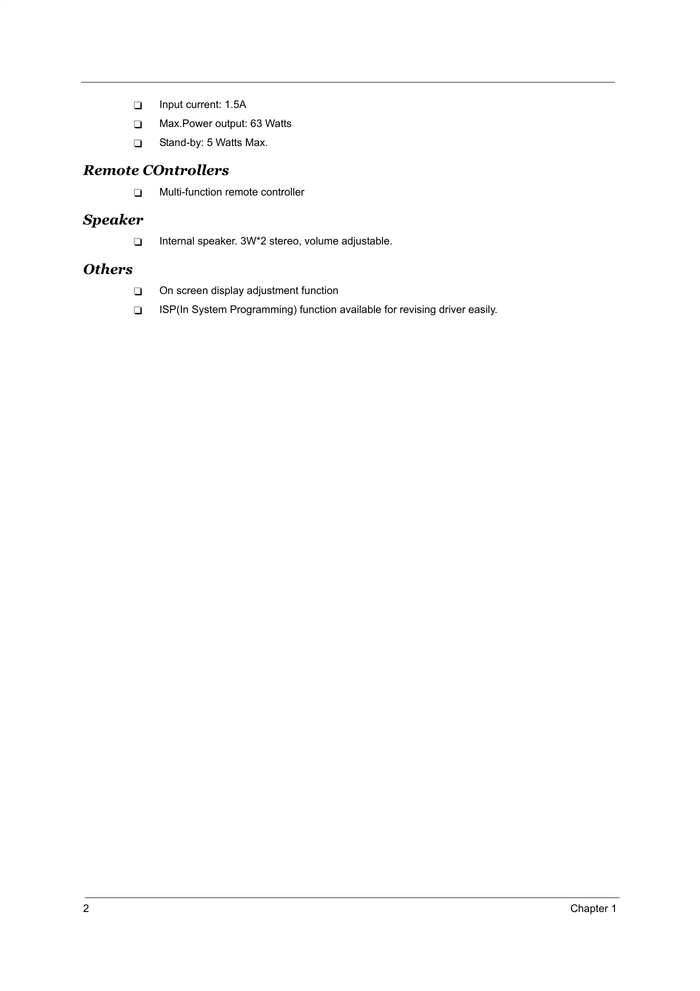 Acer AT2001 Service Manual Manual pdf 8 page image