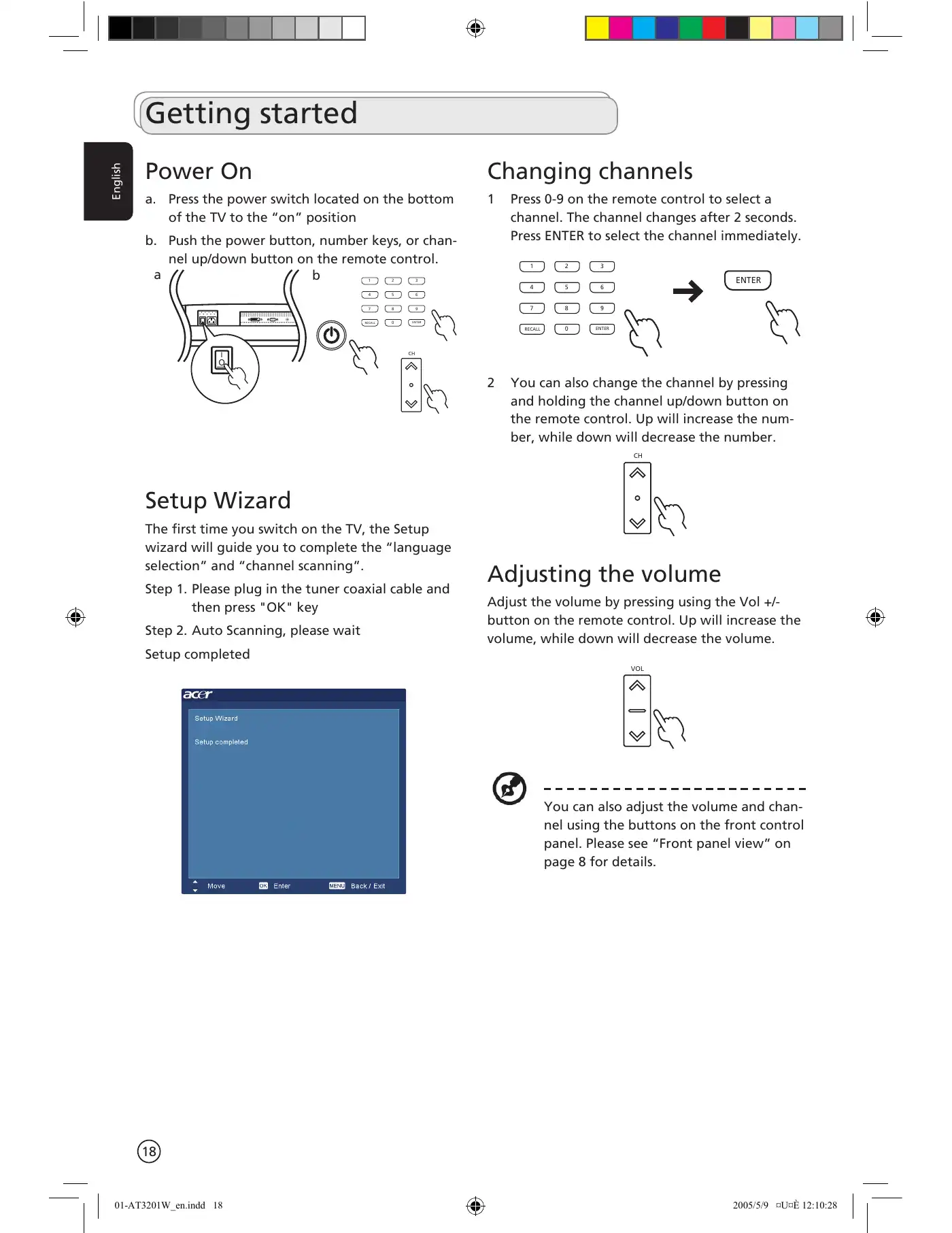Acer AT3201W User Manual Manual pdf 18 page image