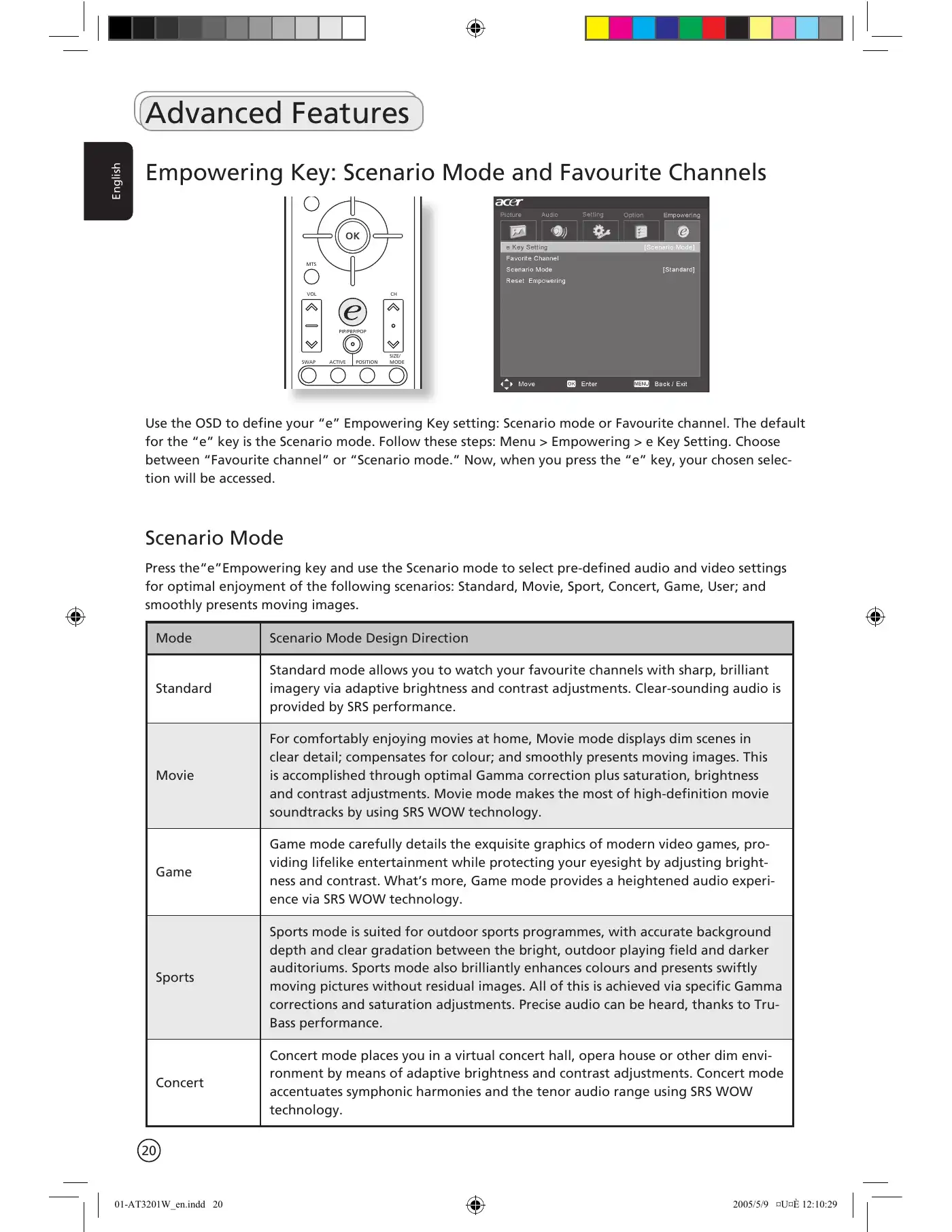 Acer AT3201W User Manual Manual pdf 20 page image
