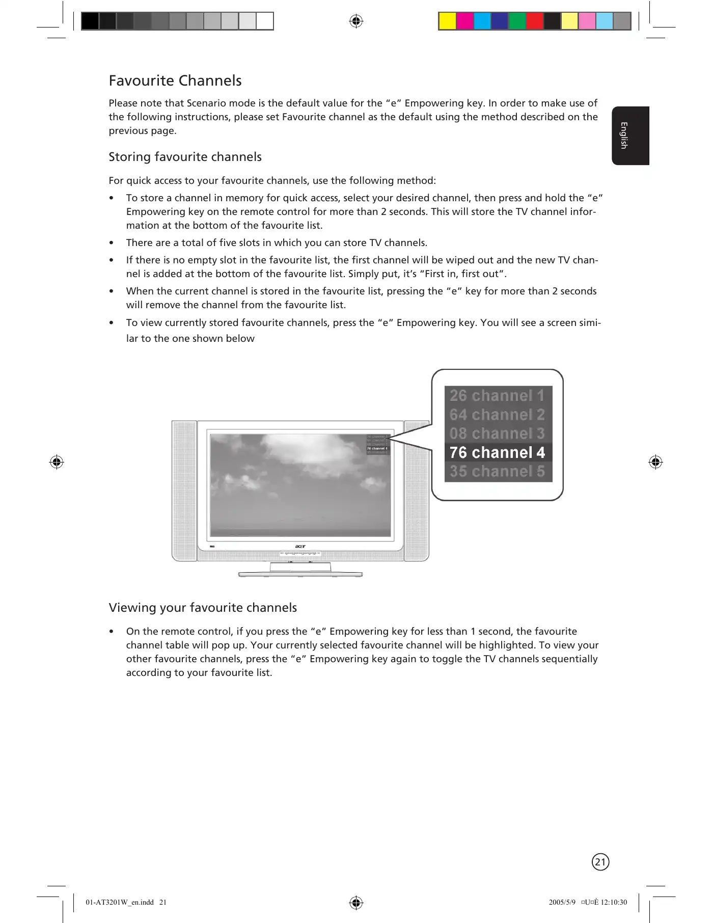 Acer AT3201W User Manual Manual pdf 21 page image