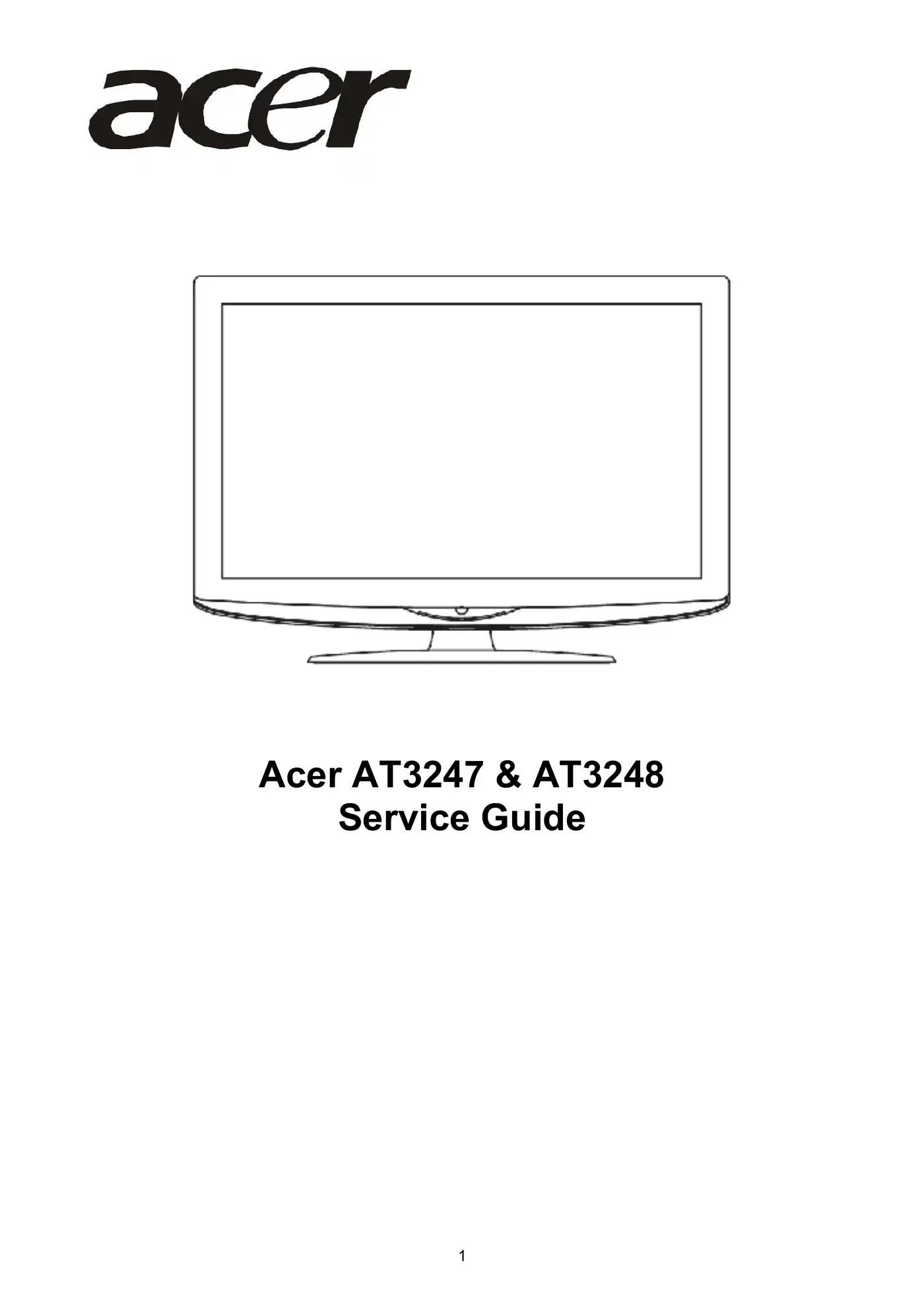 Acer AT3247 Service Manual Manual pdf 1 page image
