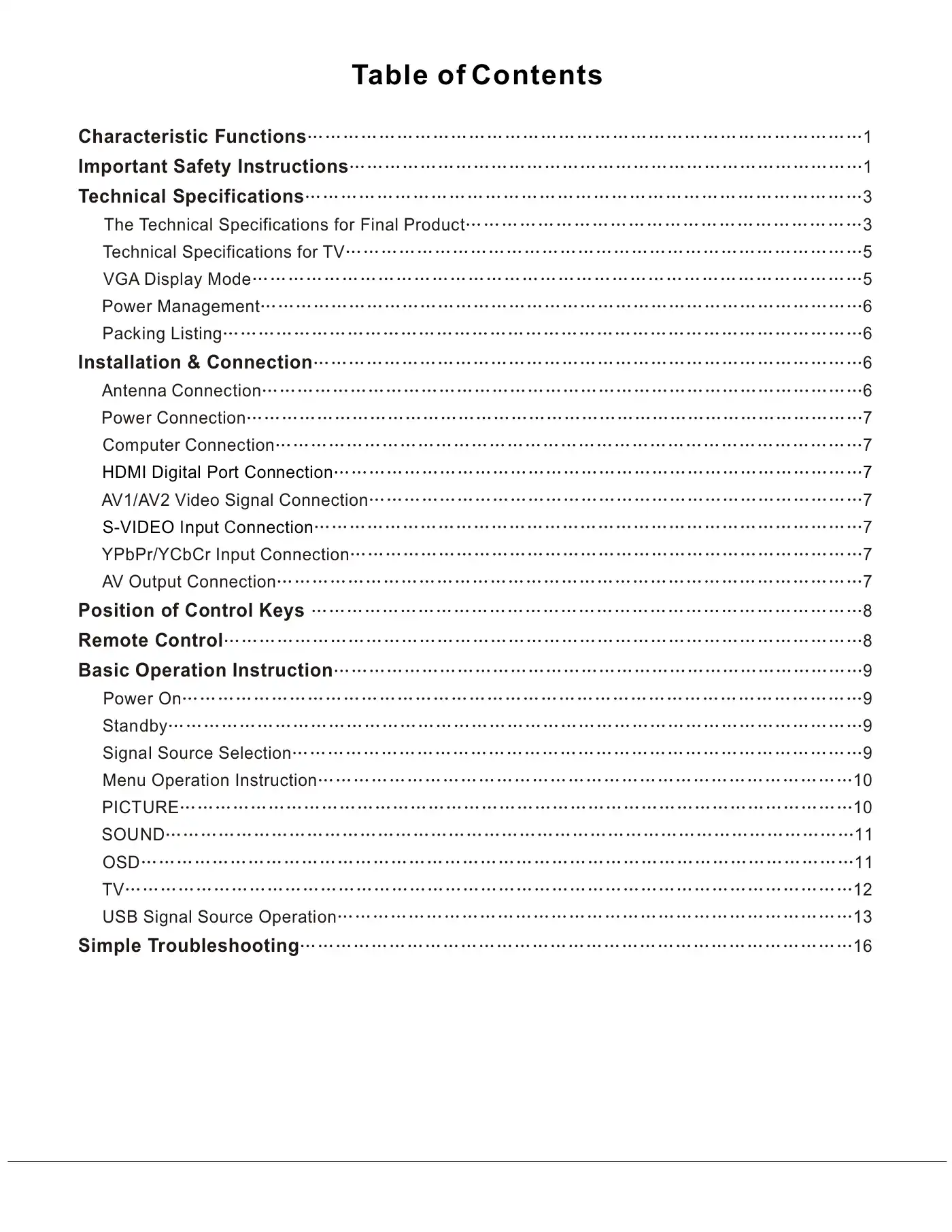 Haier LCD TV Manual Manual pdf 1 page image