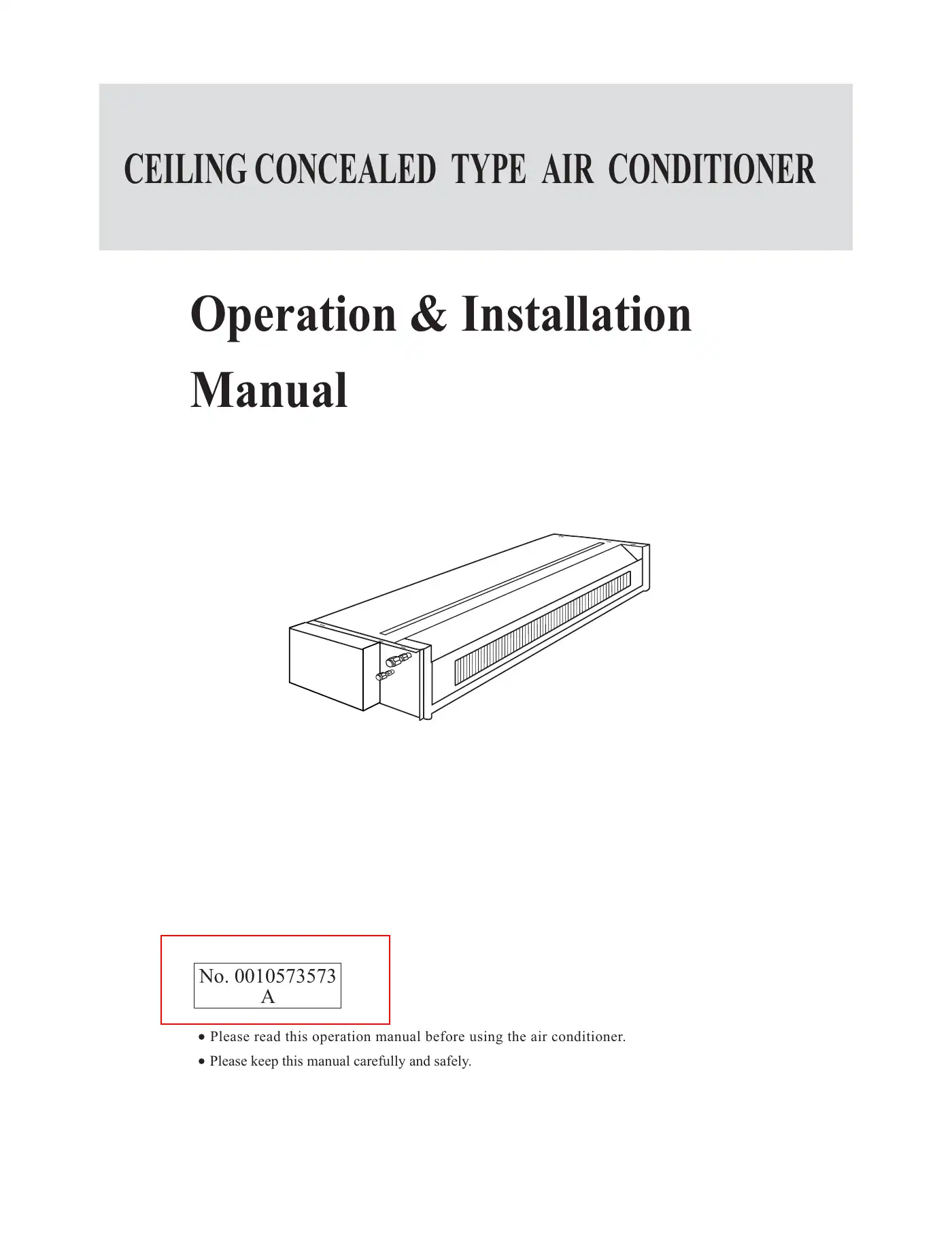 Haier 10573573 Operation And Installation Manual Manual pdf 1 page image