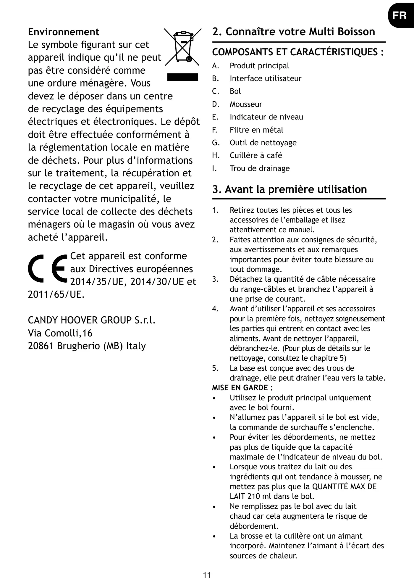 Haier I-MASTER MULTI BEVERAGE 5 Series User Manual Manual pdf 11 page image