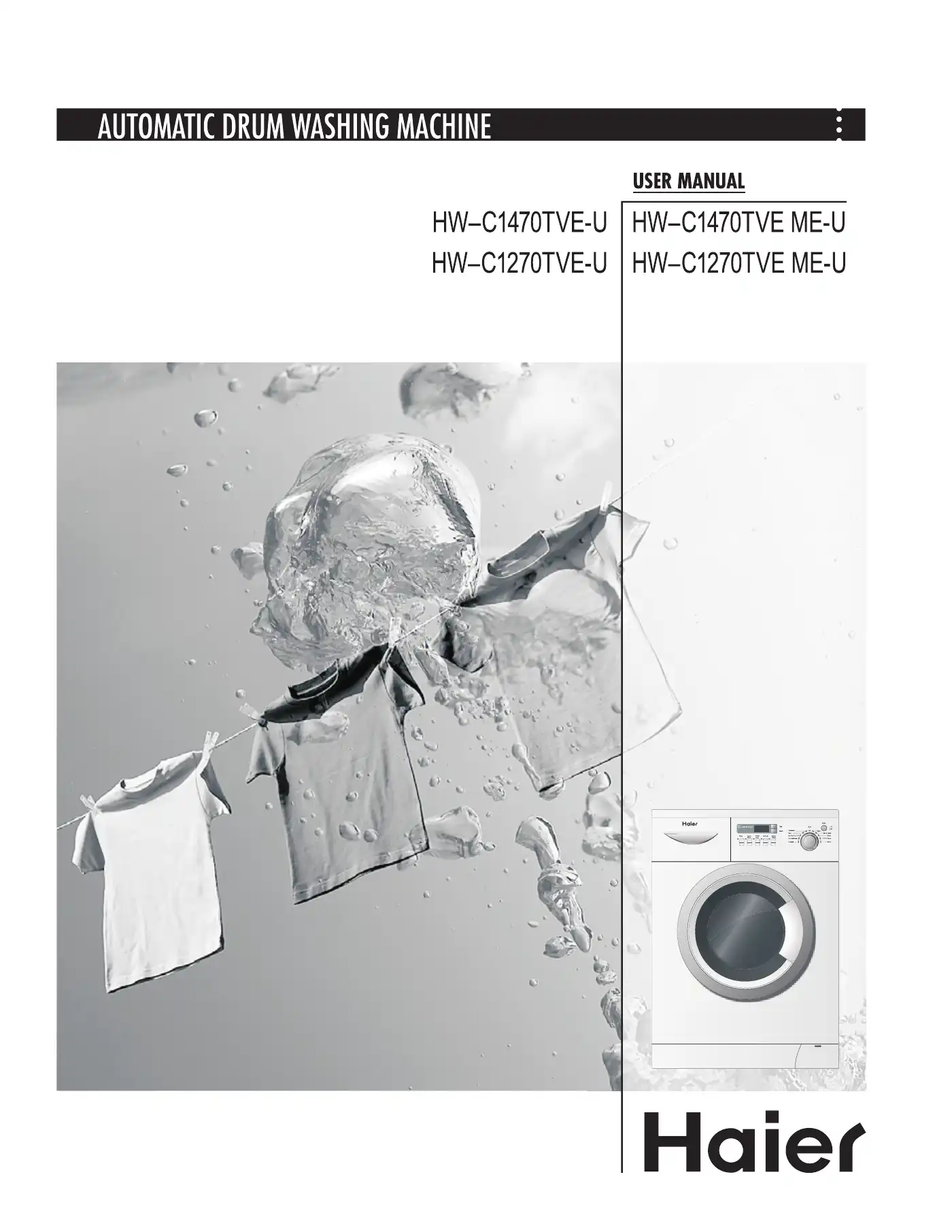 Haier HW-C1270TVE-U User Manual Manual pdf 1 page image