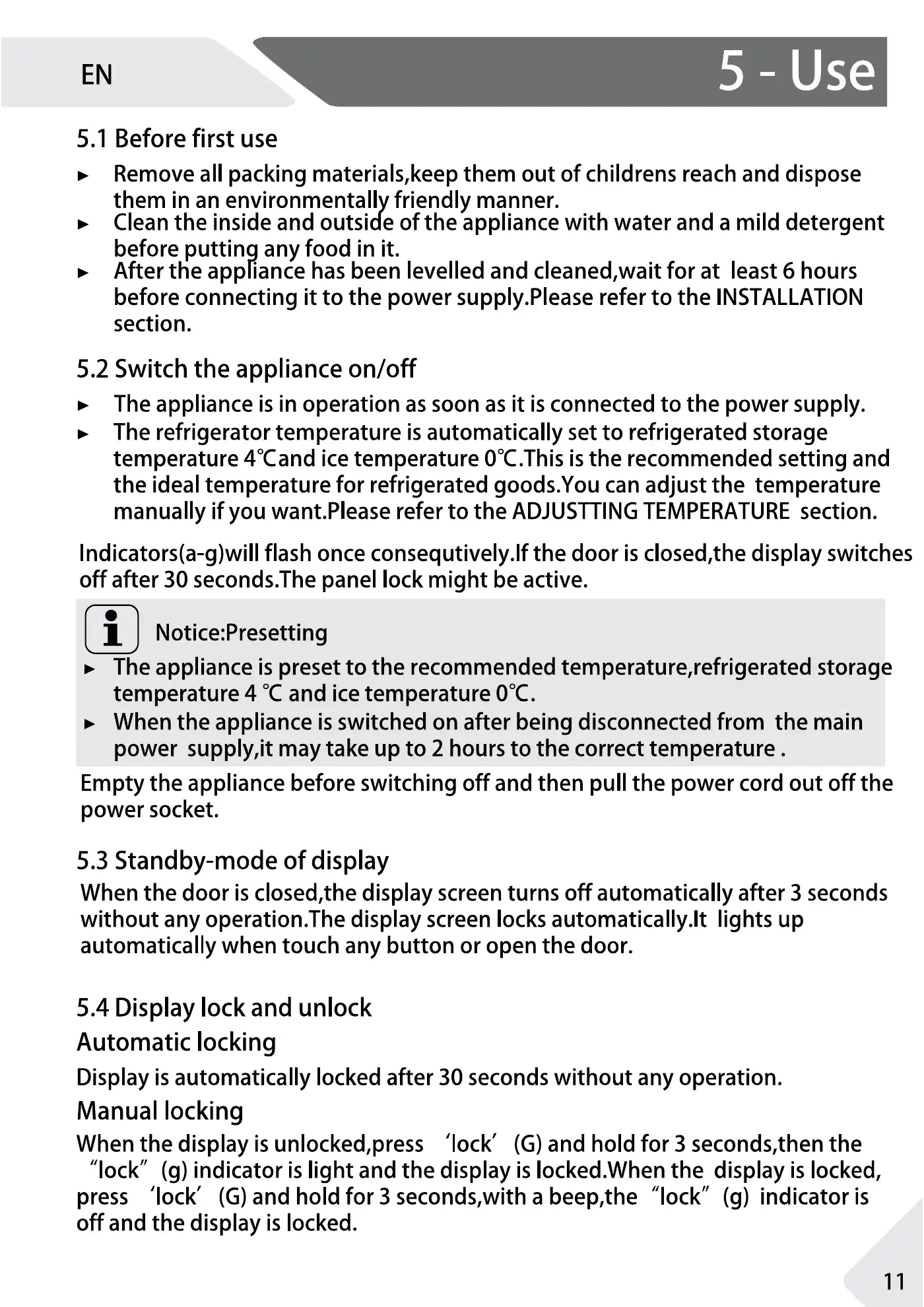 Haier 1D 60 7 Series User Manual Manual pdf 11 page image