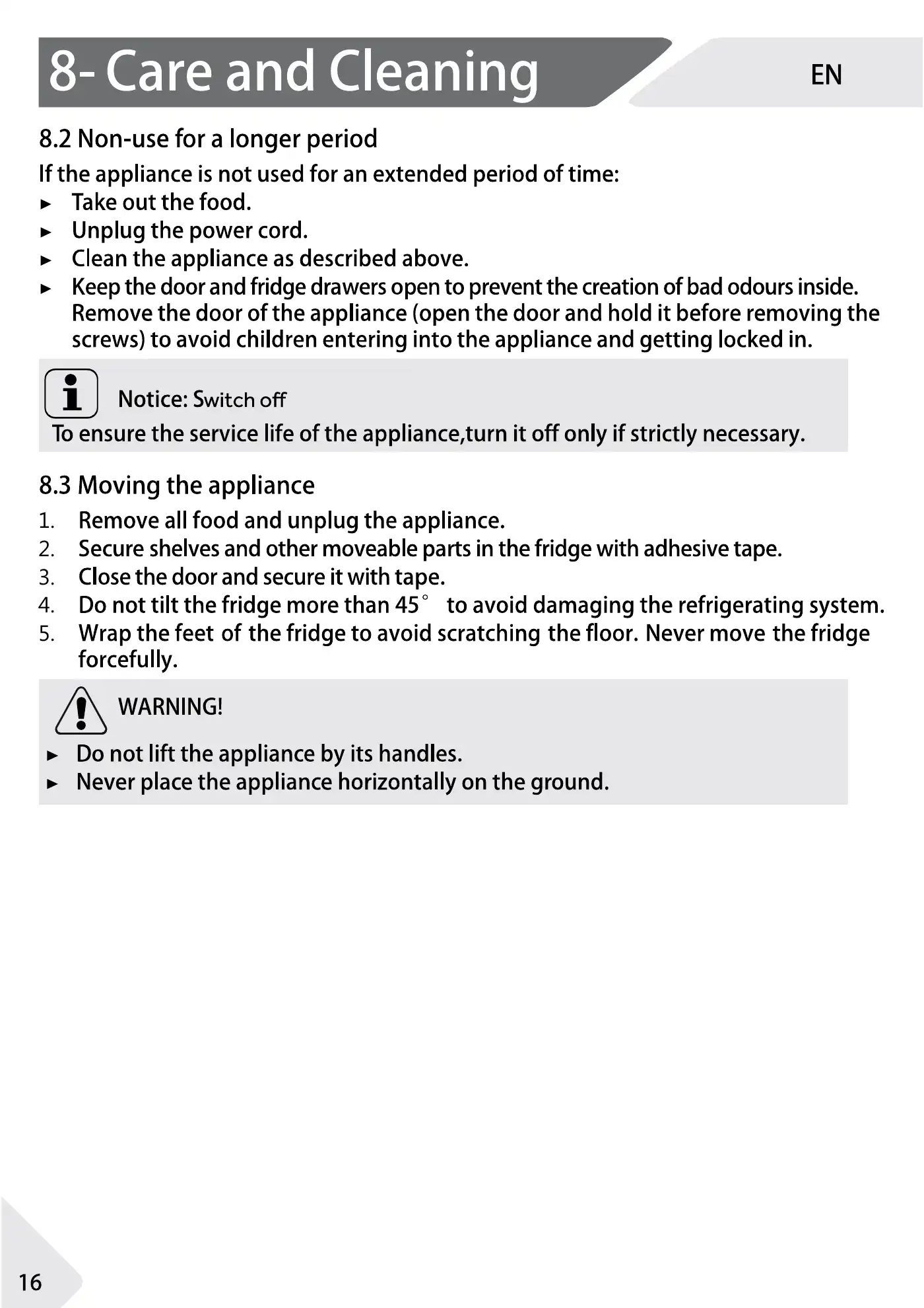 Haier 1D 60 7 Series User Manual Manual pdf 16 page image