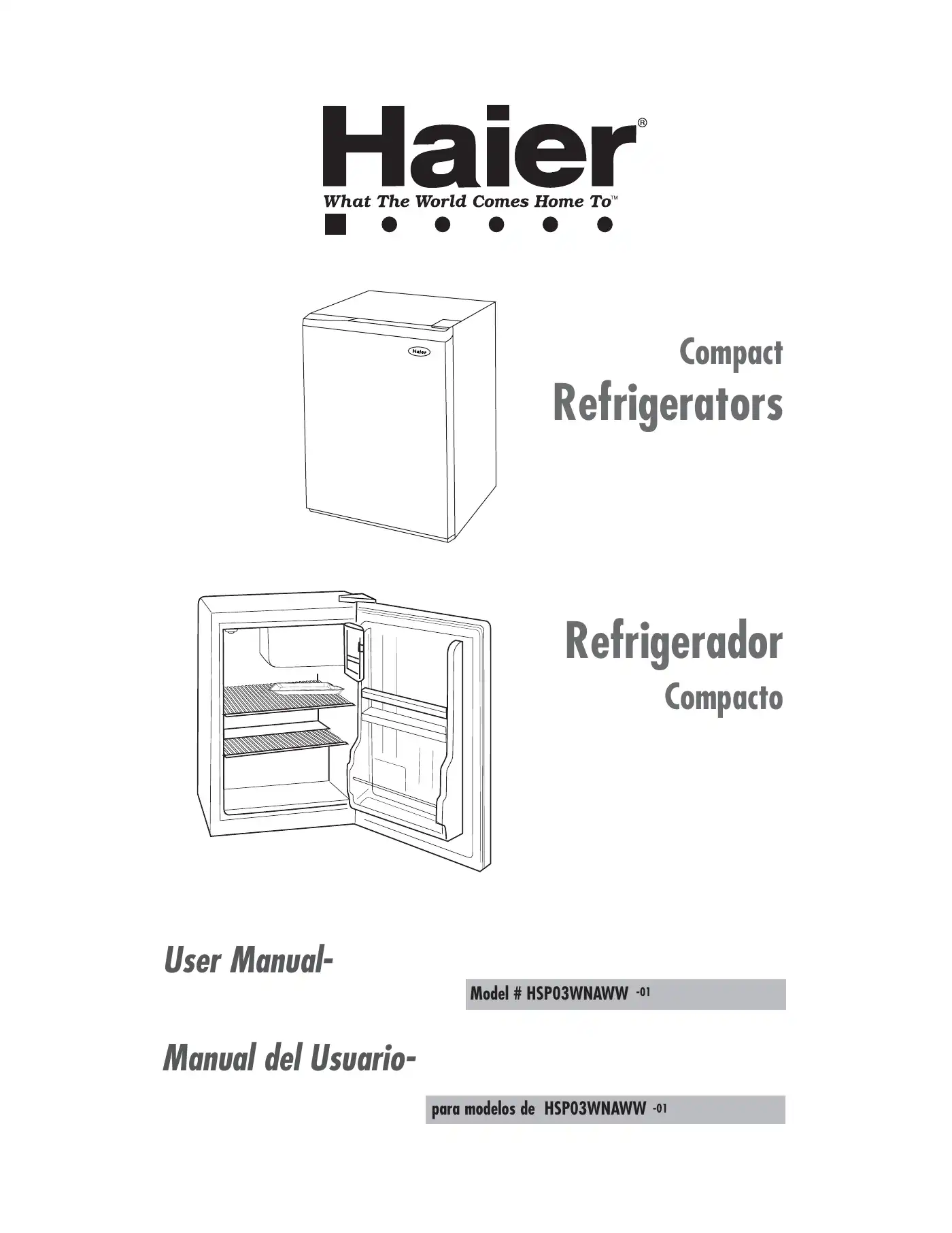 Haier HSP03WNAWW User Manual Manual pdf 1 page image