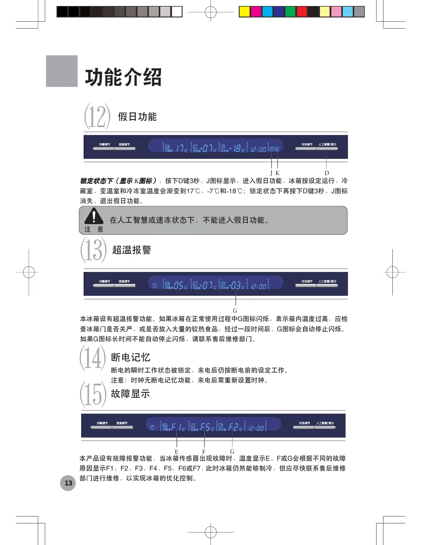 Haier BCD-272WBCS User Manual Manual pdf 15 page image