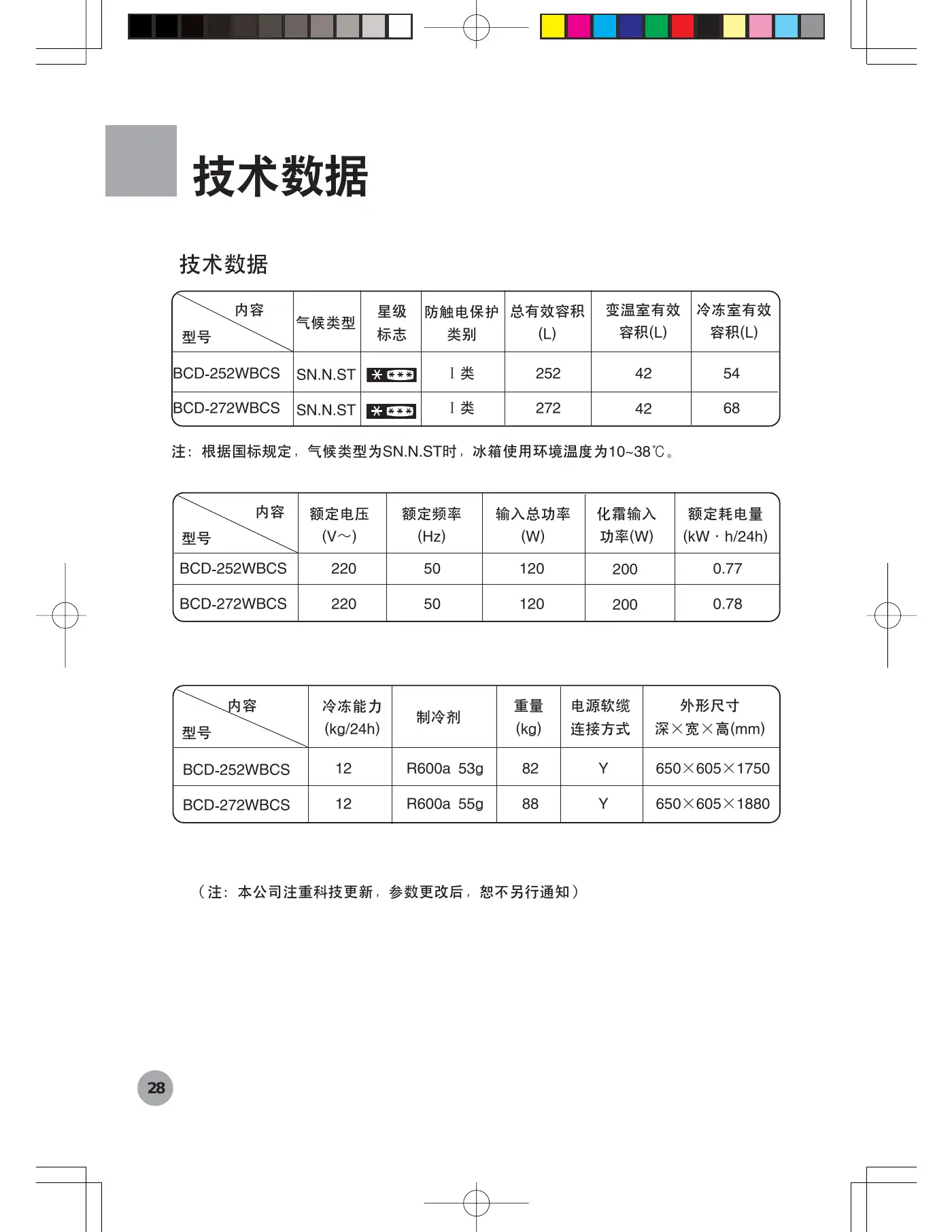 Haier BCD-272WBCS User Manual Manual pdf 30 page image
