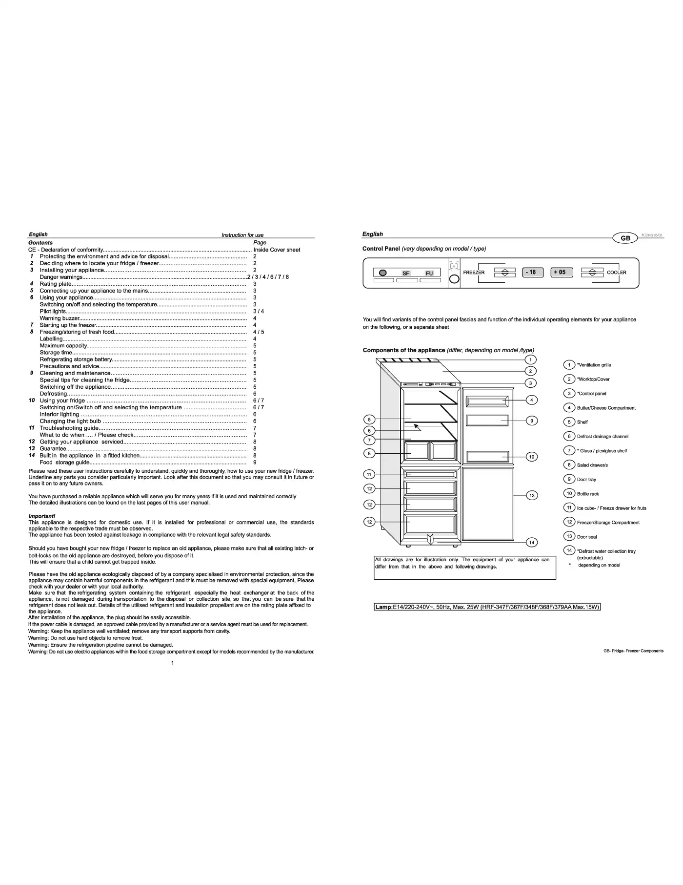 Haier HRF-339DVC Instructions For Use Manual Manual pdf 4 page image
