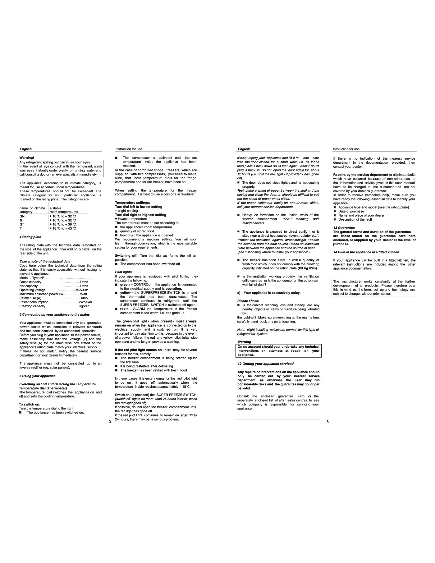 Haier HRF-339DVC Instructions For Use Manual Manual pdf 6 page image