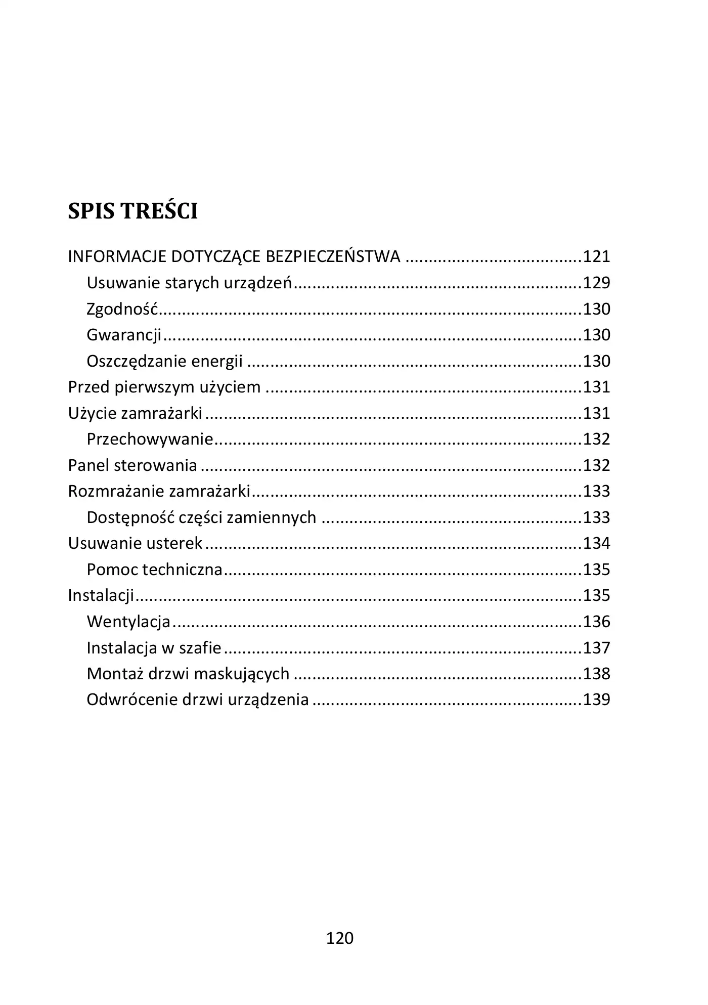 Haier BI SD 177 User Manual Manual pdf 121 page image