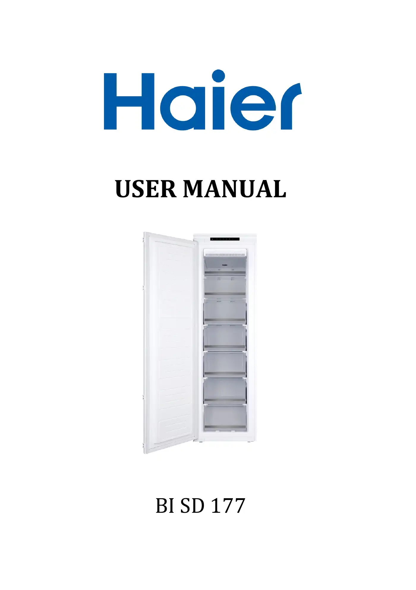 Haier BI SD 177 User Manual Manual pdf 1 page image
