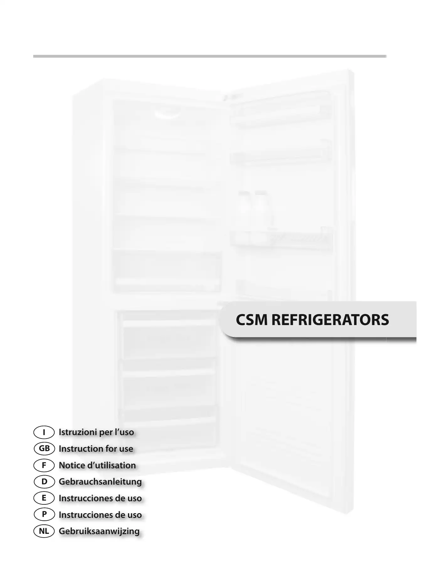Haier CSM SERIES Instructions For Use Manual Manual pdf 1 page image