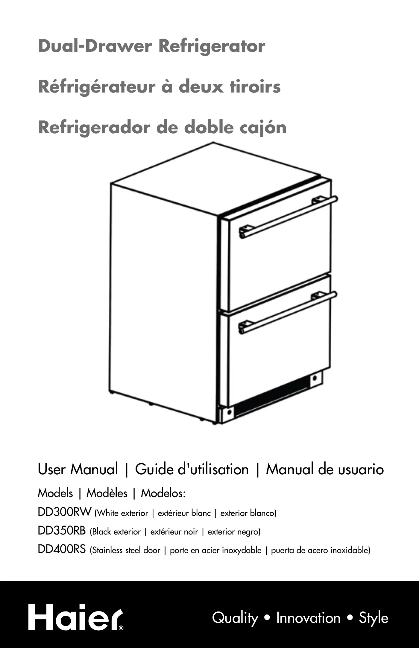 Haier DD400RS User Manual Manual pdf 1 page image