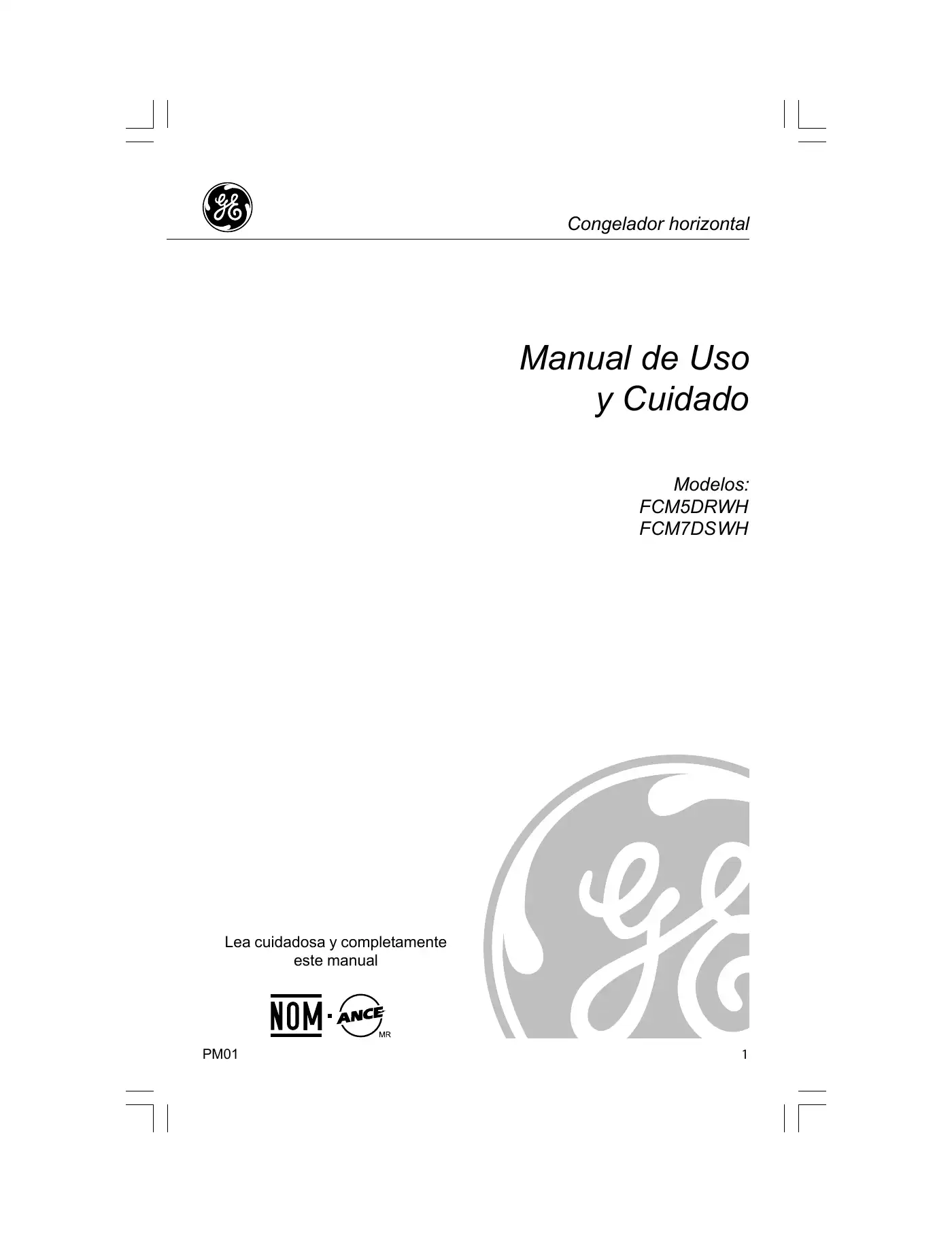 Haier FCM5DRWH Manual De Uso Y Cuidado Manual pdf 1 page image
