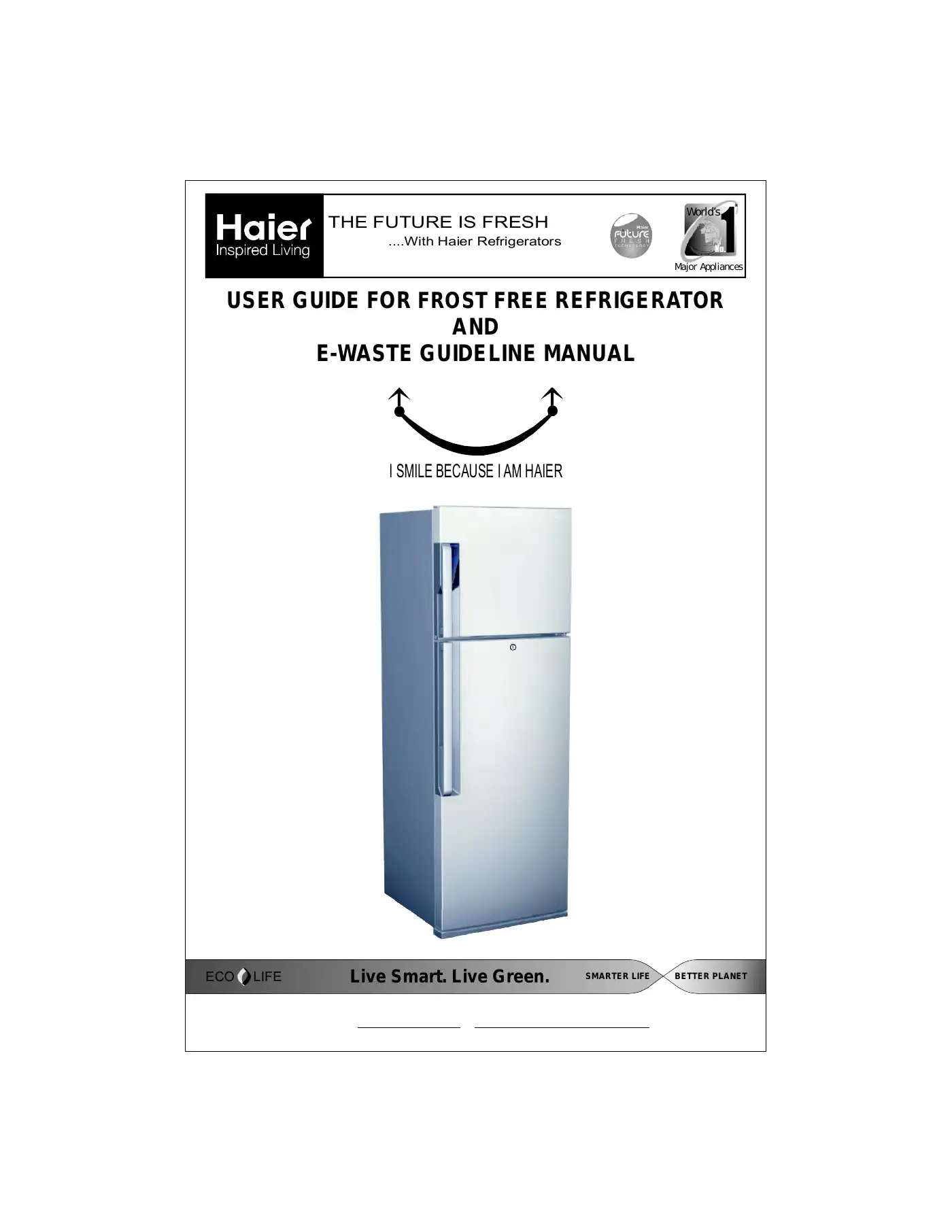 Haier FROST FREE REFRIGERATOR User Manual Manual pdf 1 page image