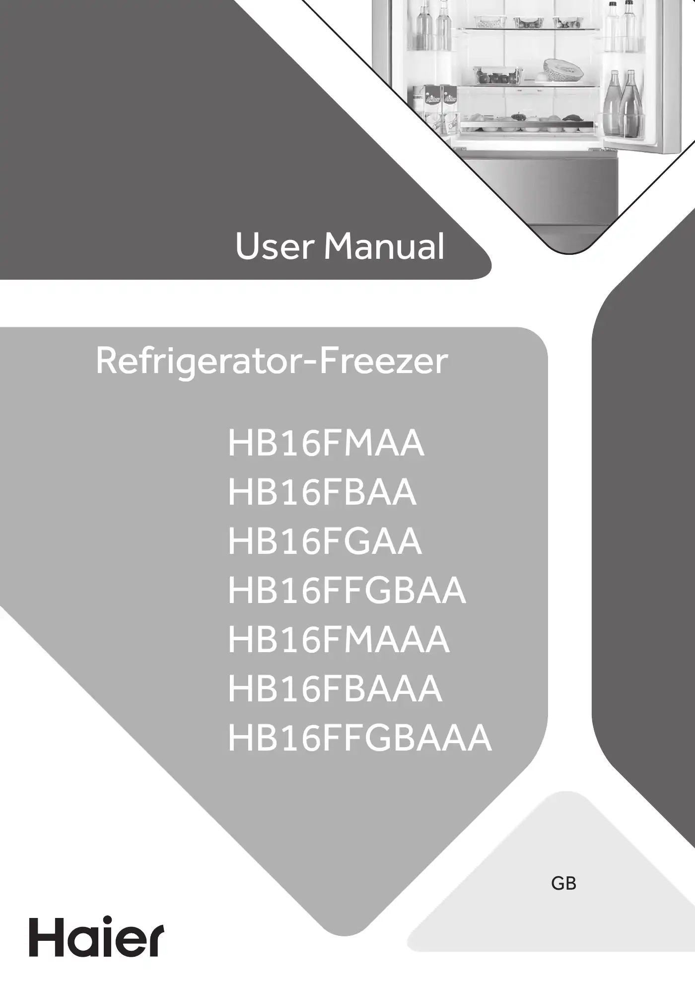 Haier HB16FMAA User Manual Manual pdf 1 page image