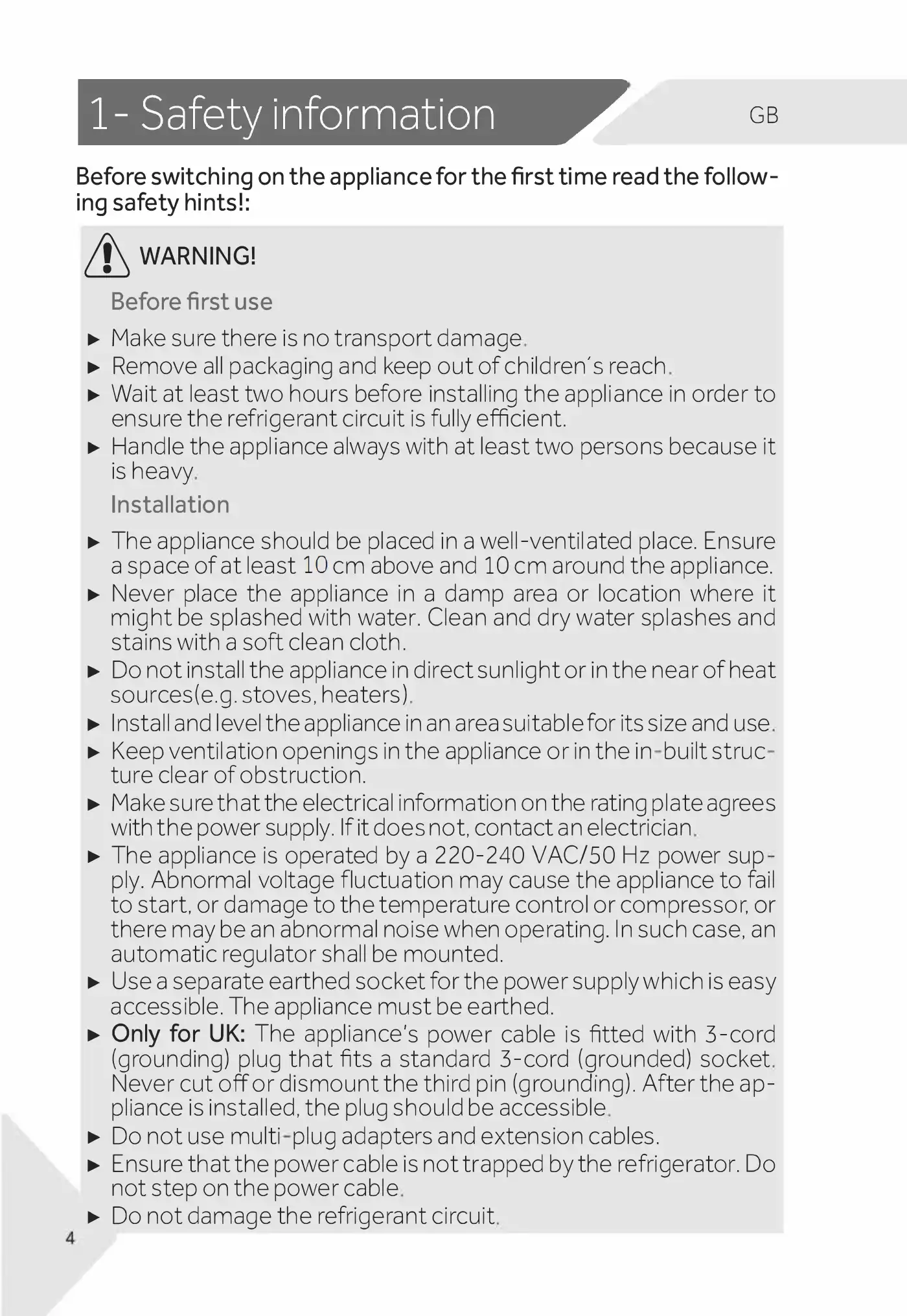 Haier HB16FMAA User Manual Manual pdf 4 page image