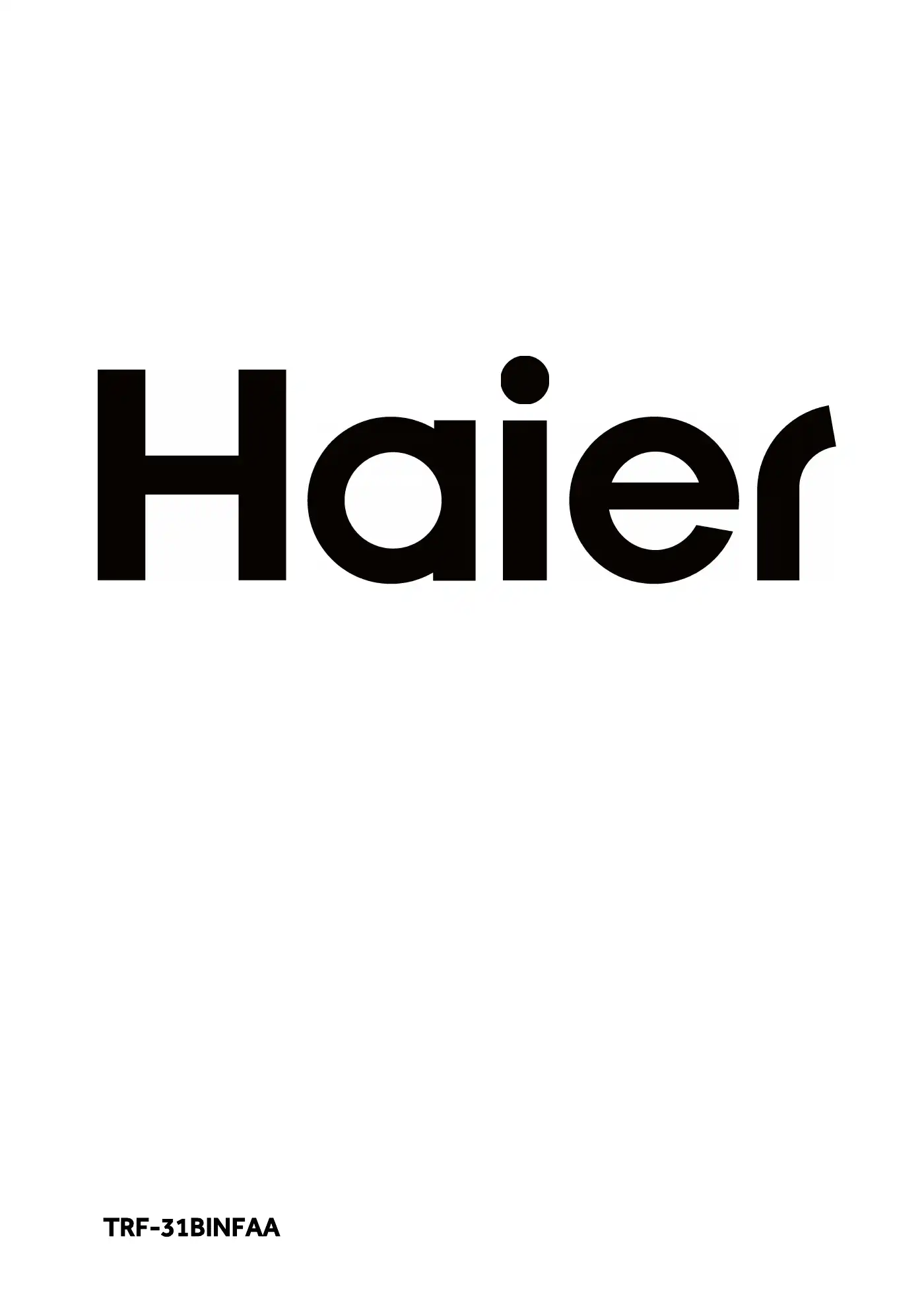 Haier TRF-31BINFAA Manual Manual pdf 1 page image