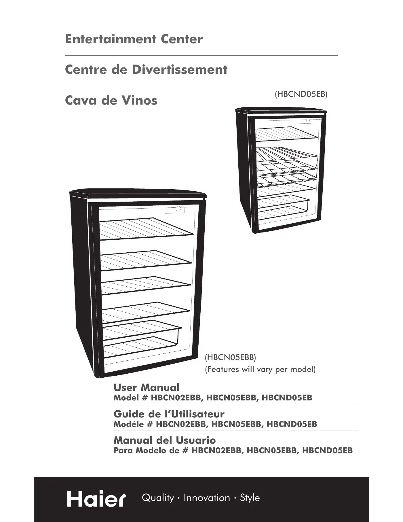 Haier HBCND05EB - 06-04 User Manual Manual pdf 1 page image