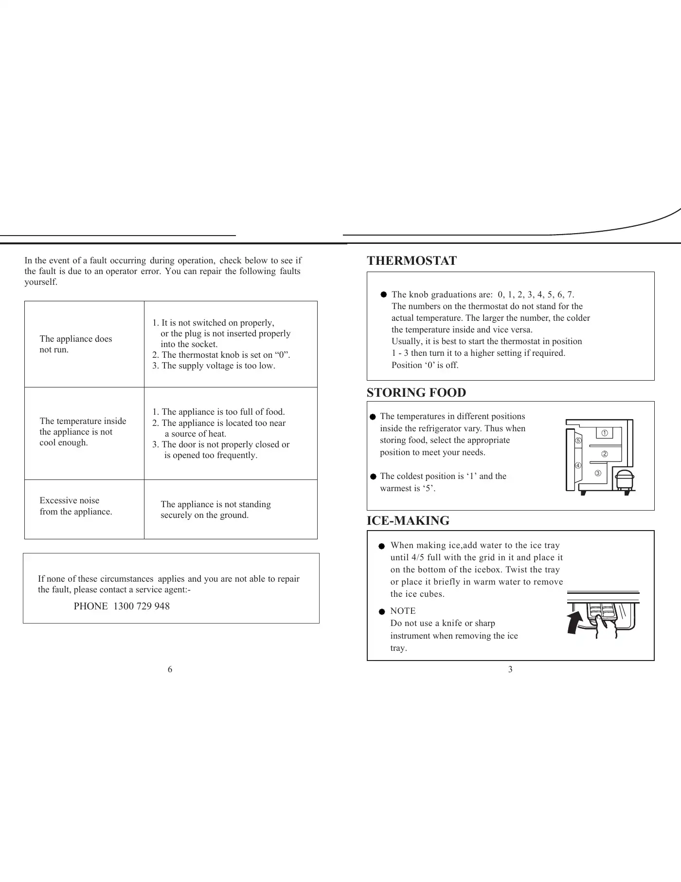 Haier HBF165 Operating Instructions Manual Manual pdf 4 page image