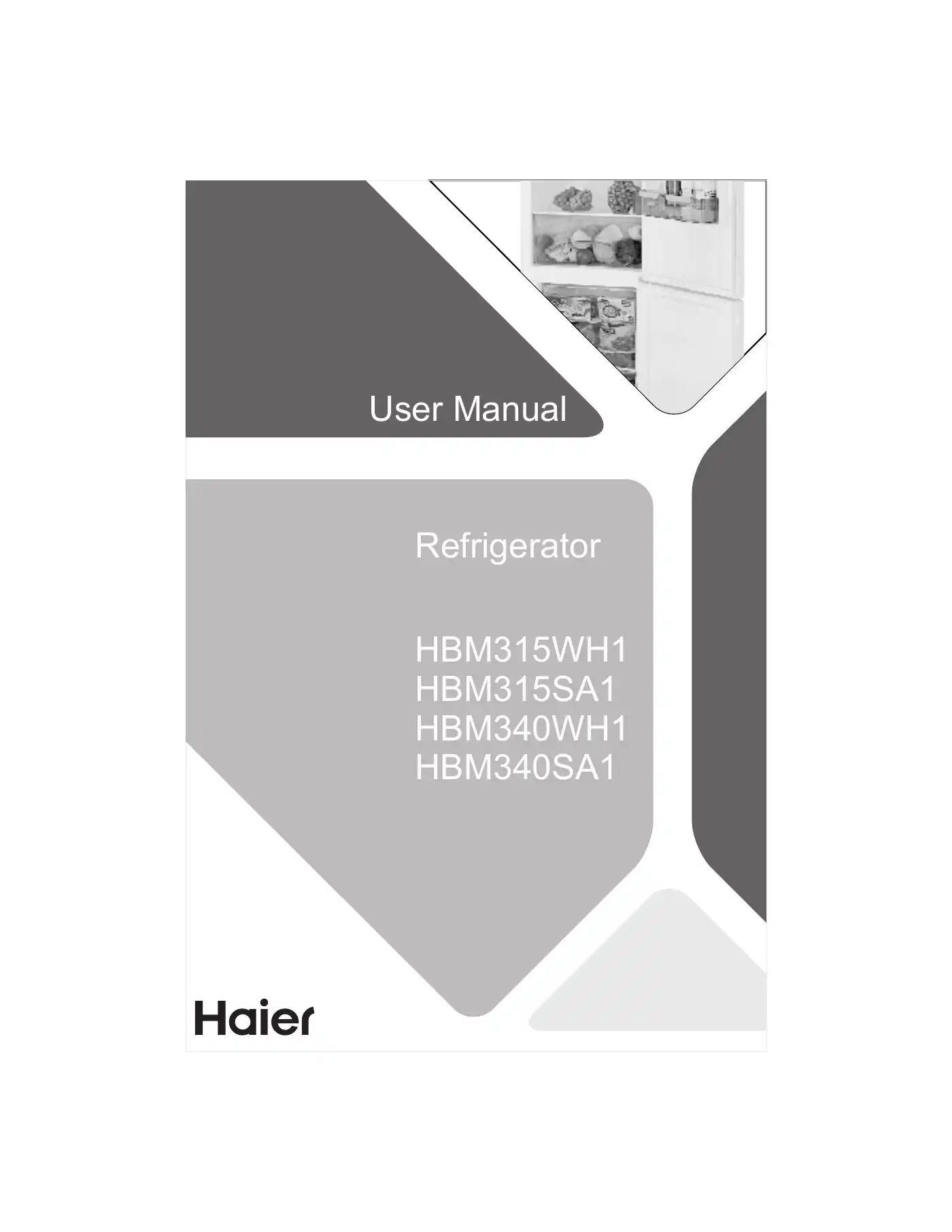 Haier HBM315WH1 User Manual Manual pdf 1 page image