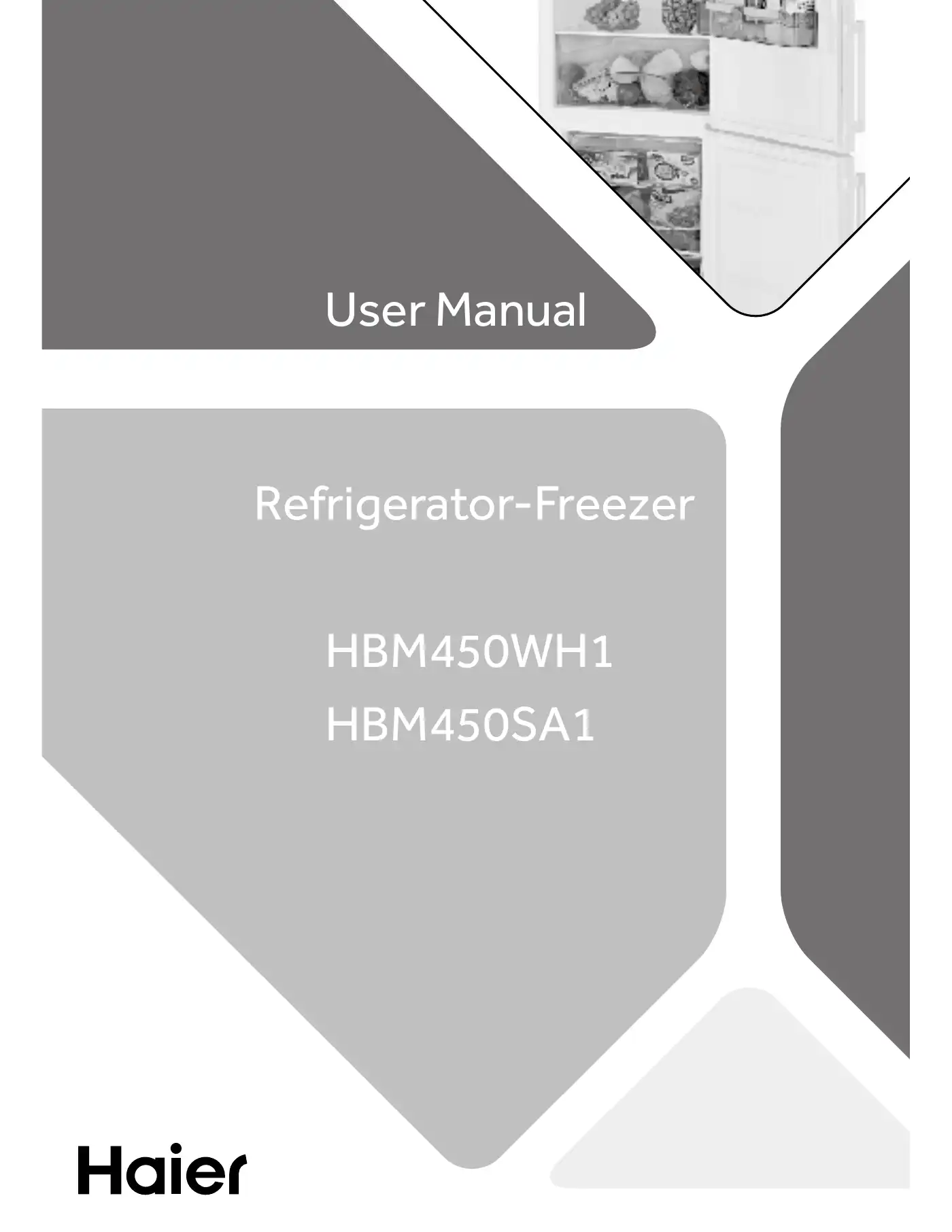 Haier HBM450WH1 User Manual Manual pdf 1 page image