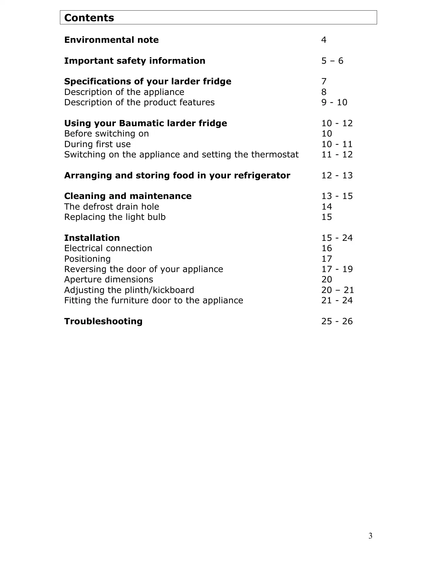 Haier HBR-1301AA User Manual Manual pdf 3 page image