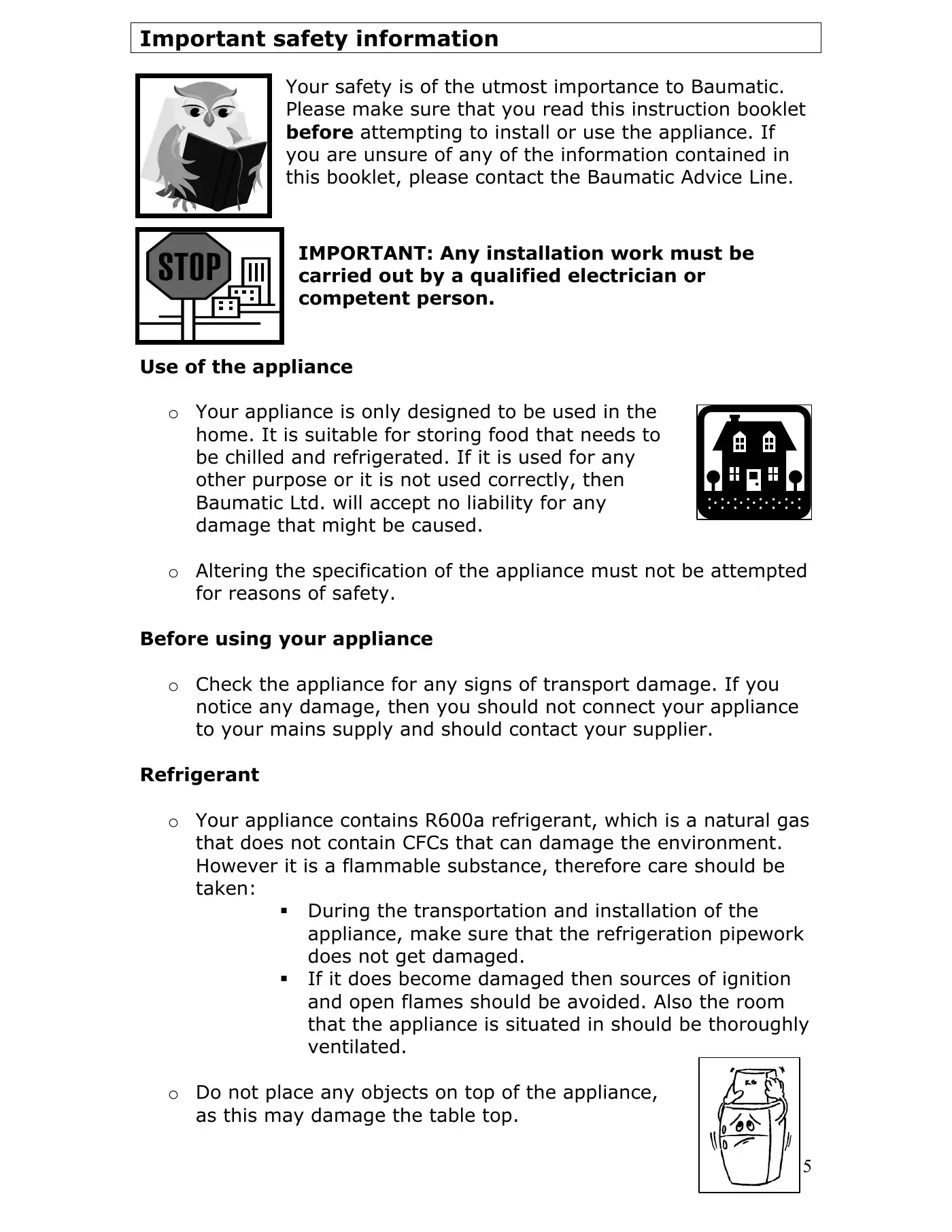 Haier HBR-1301AA User Manual Manual pdf 5 page image