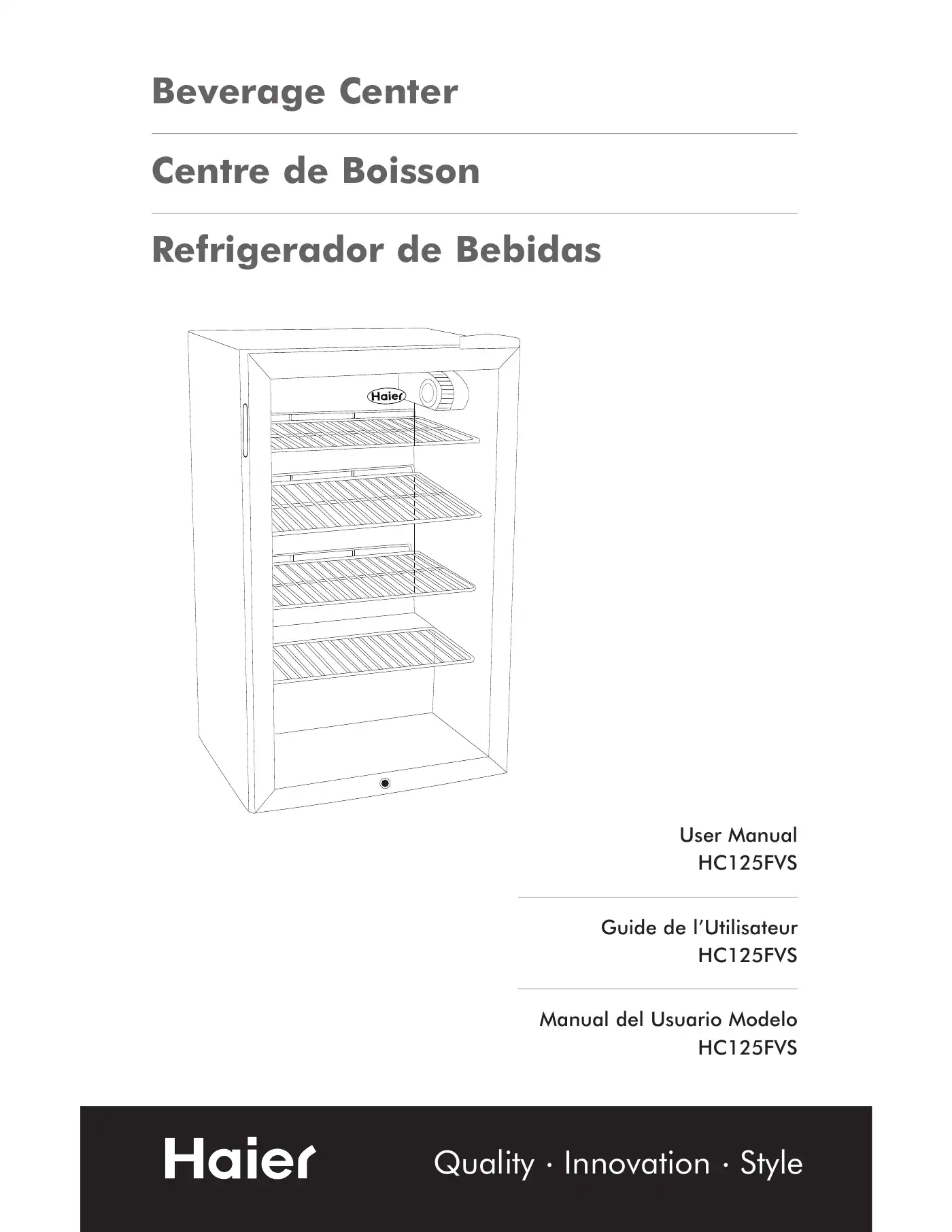 Haier hc125fvs User Manual Manual pdf 1 page image