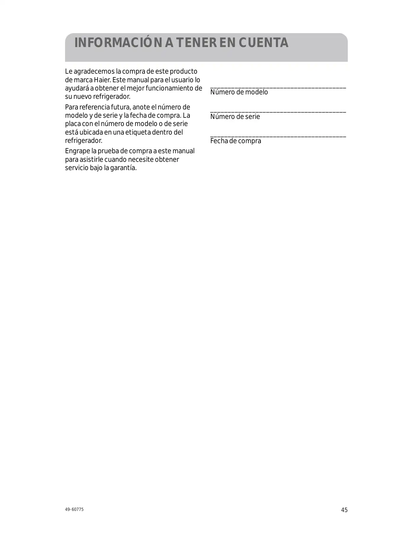 Haier HC17SF15RB User Manual Manual pdf 45 page image