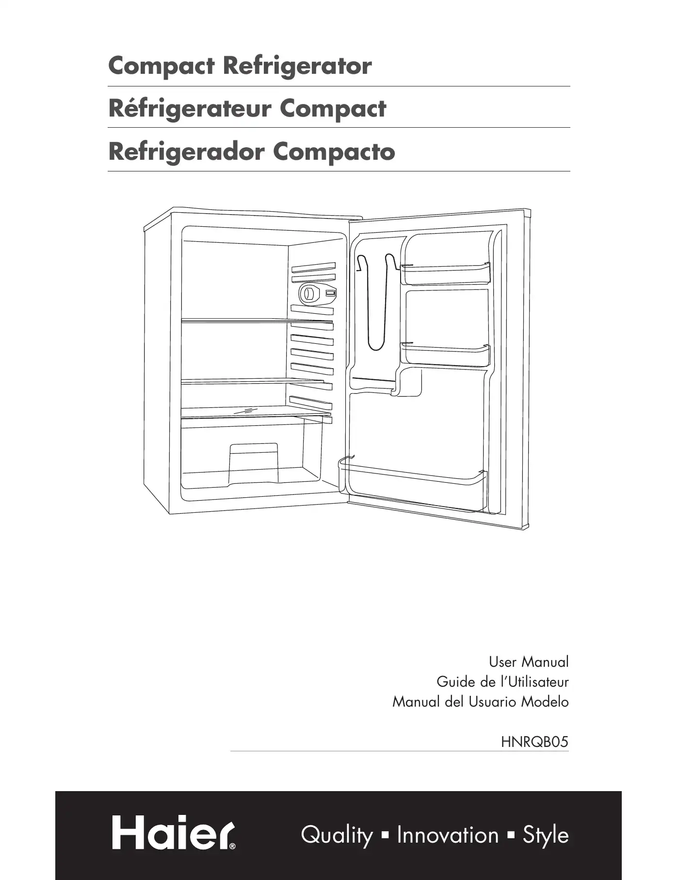 Haier HNRQB05 User Manual Manual pdf 1 page image