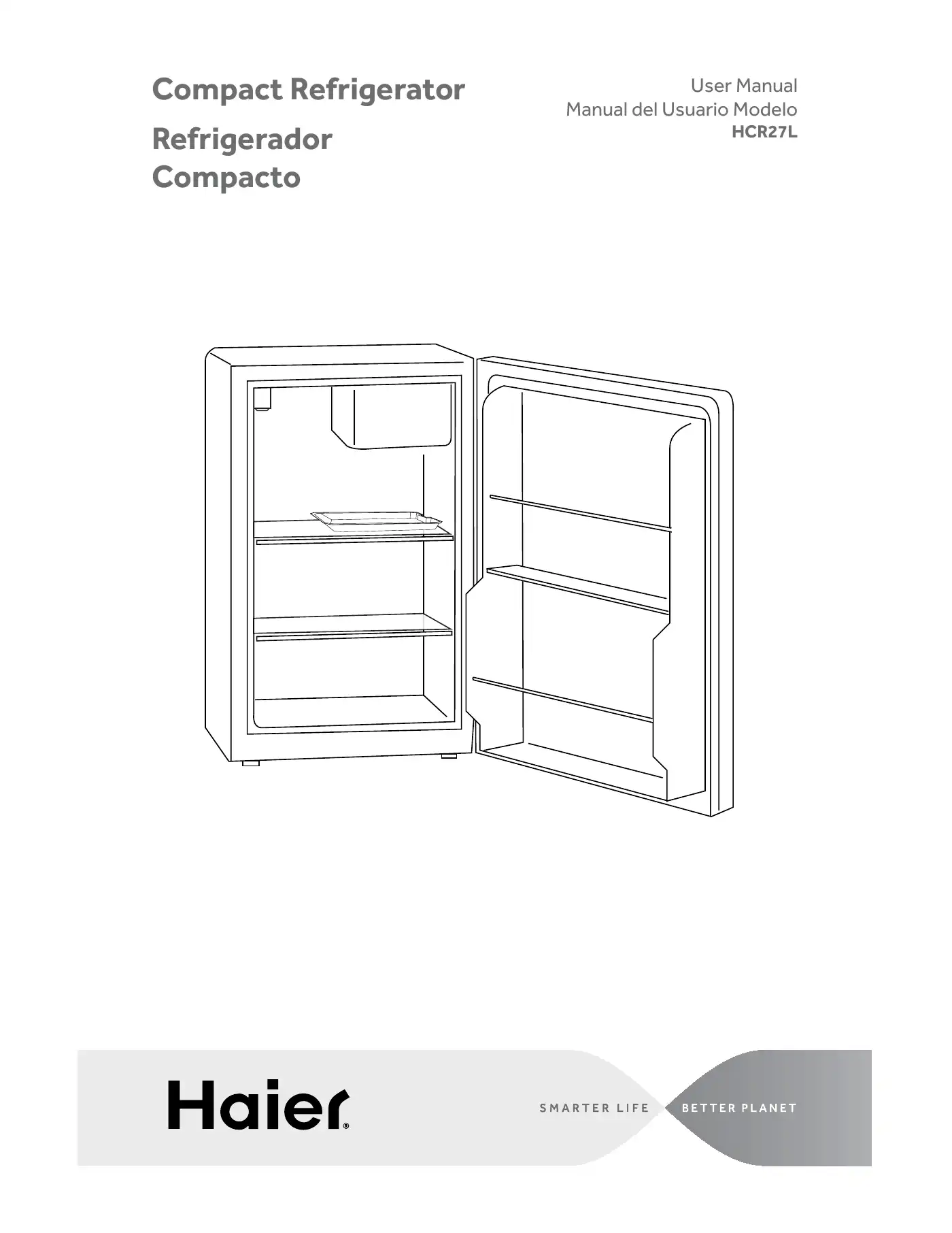 Haier HCR27L User Manual Manual pdf 1 page image