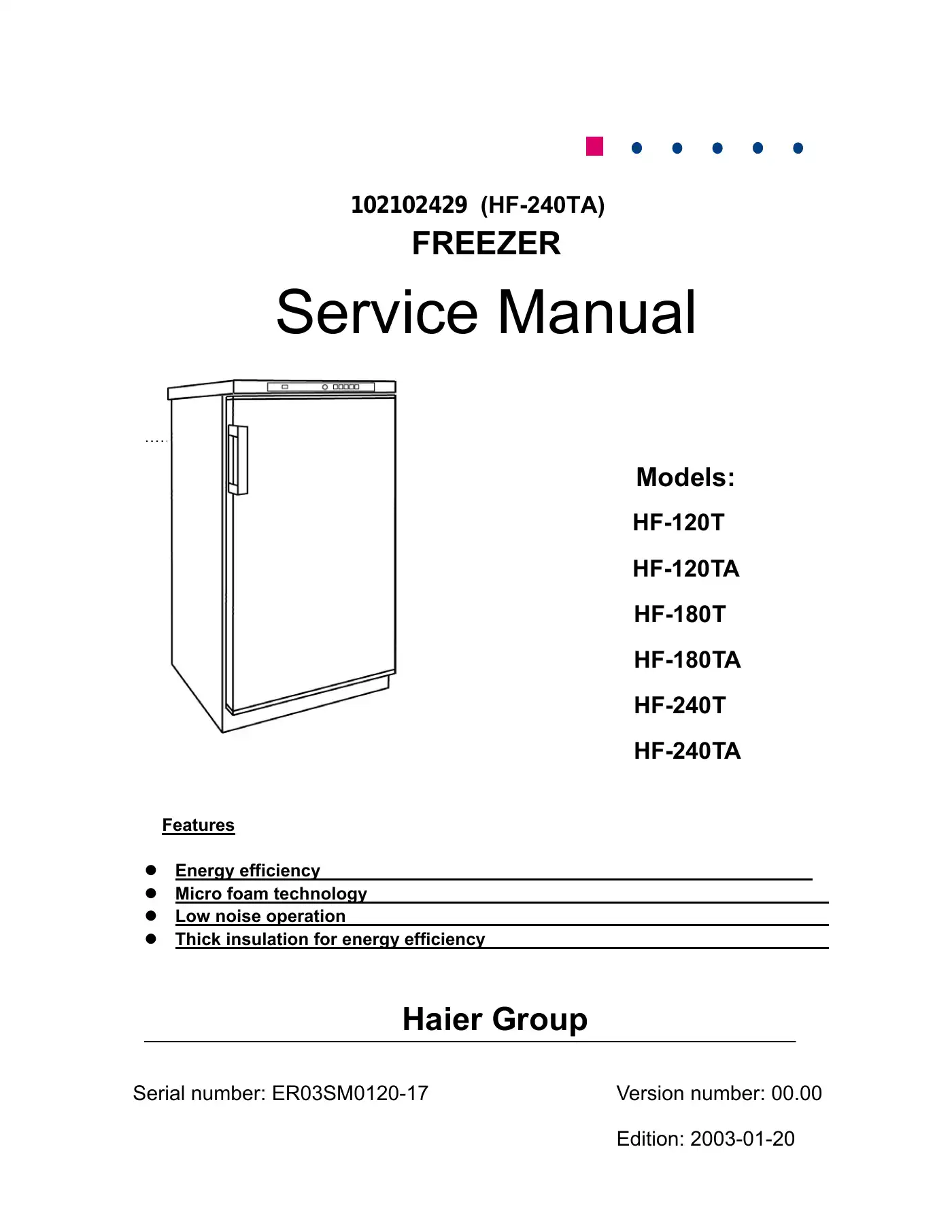 Haier 102102429 Service Manual Manual pdf 1 page image