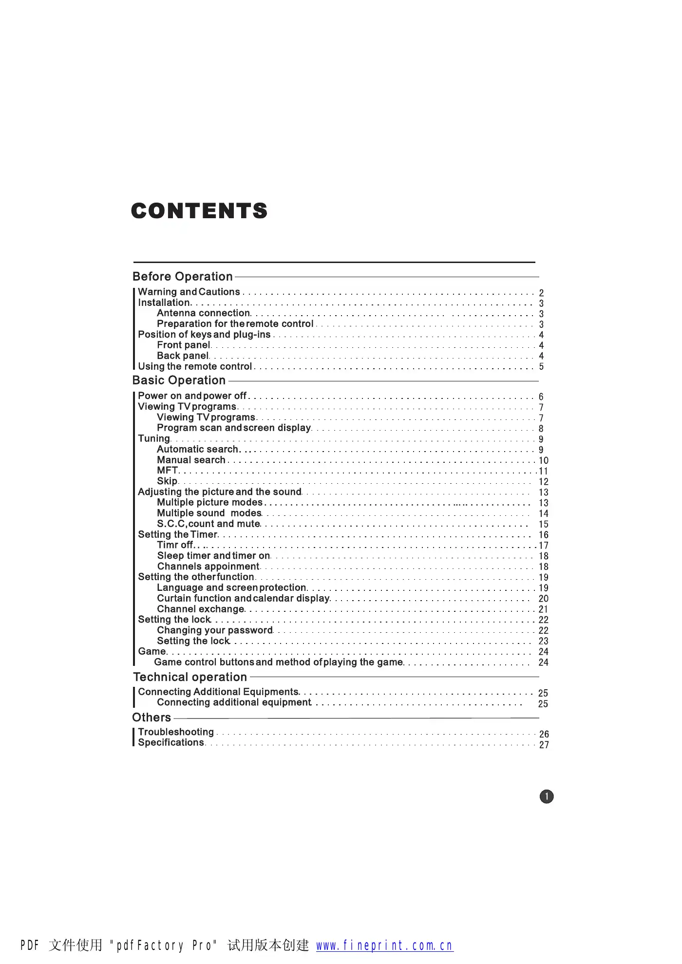 Haier 21T3A-T Specifications Manual pdf 1 page image