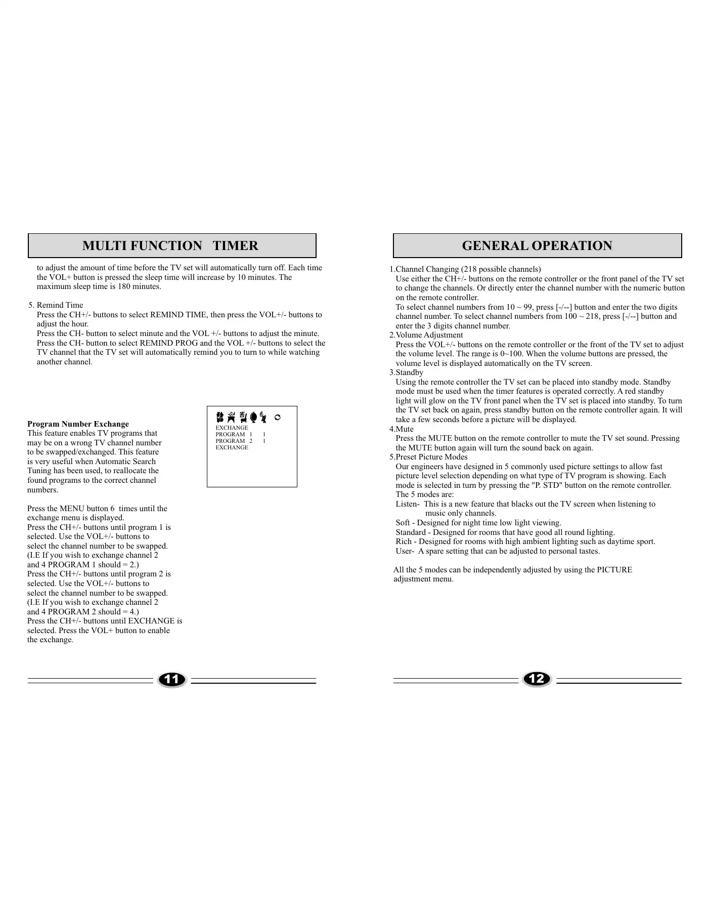 Haier 29T7A Operation Instructions Manual Manual pdf 8 page image