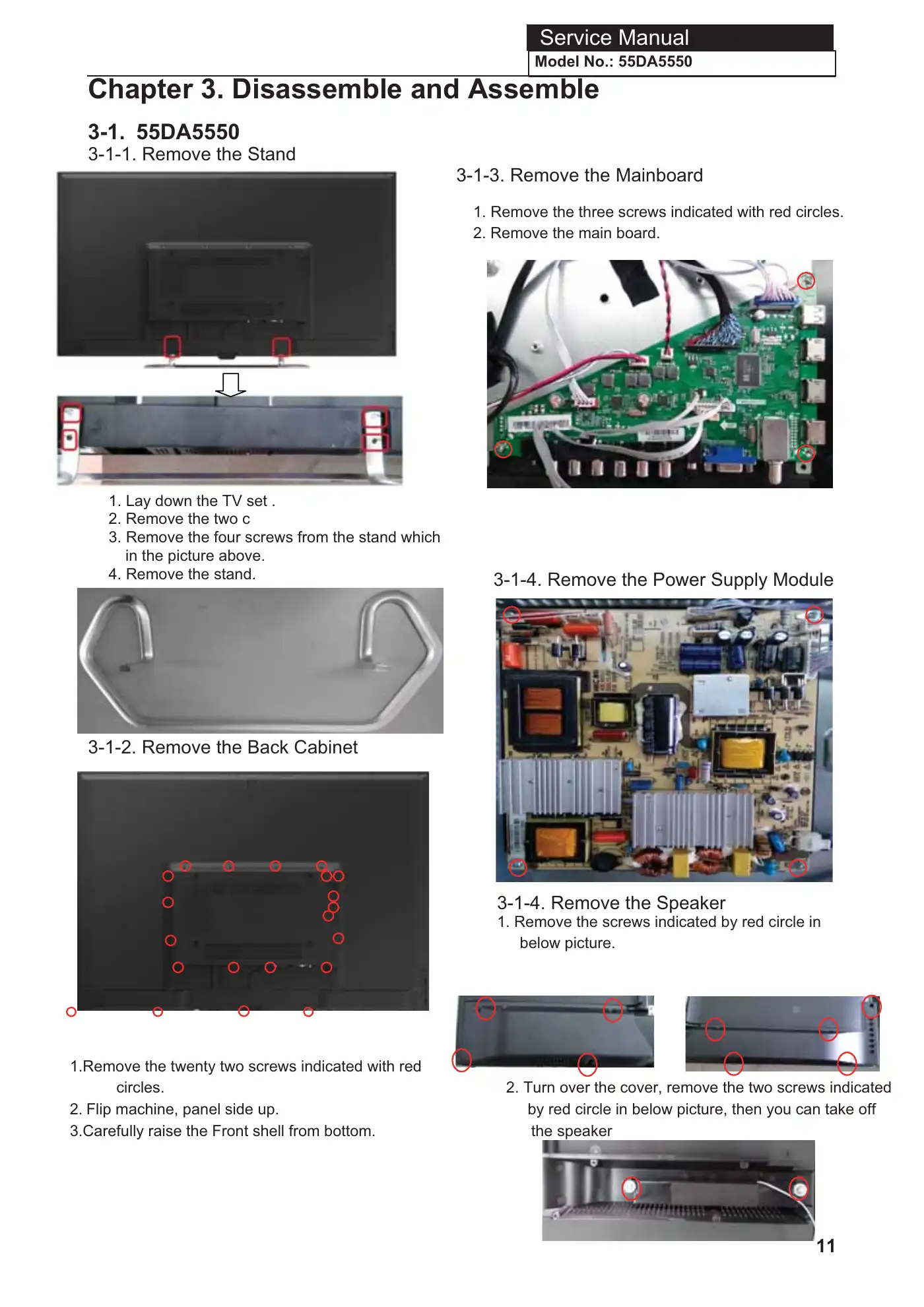 Haier 55DA5550 Service Manual Manual pdf 12 page image