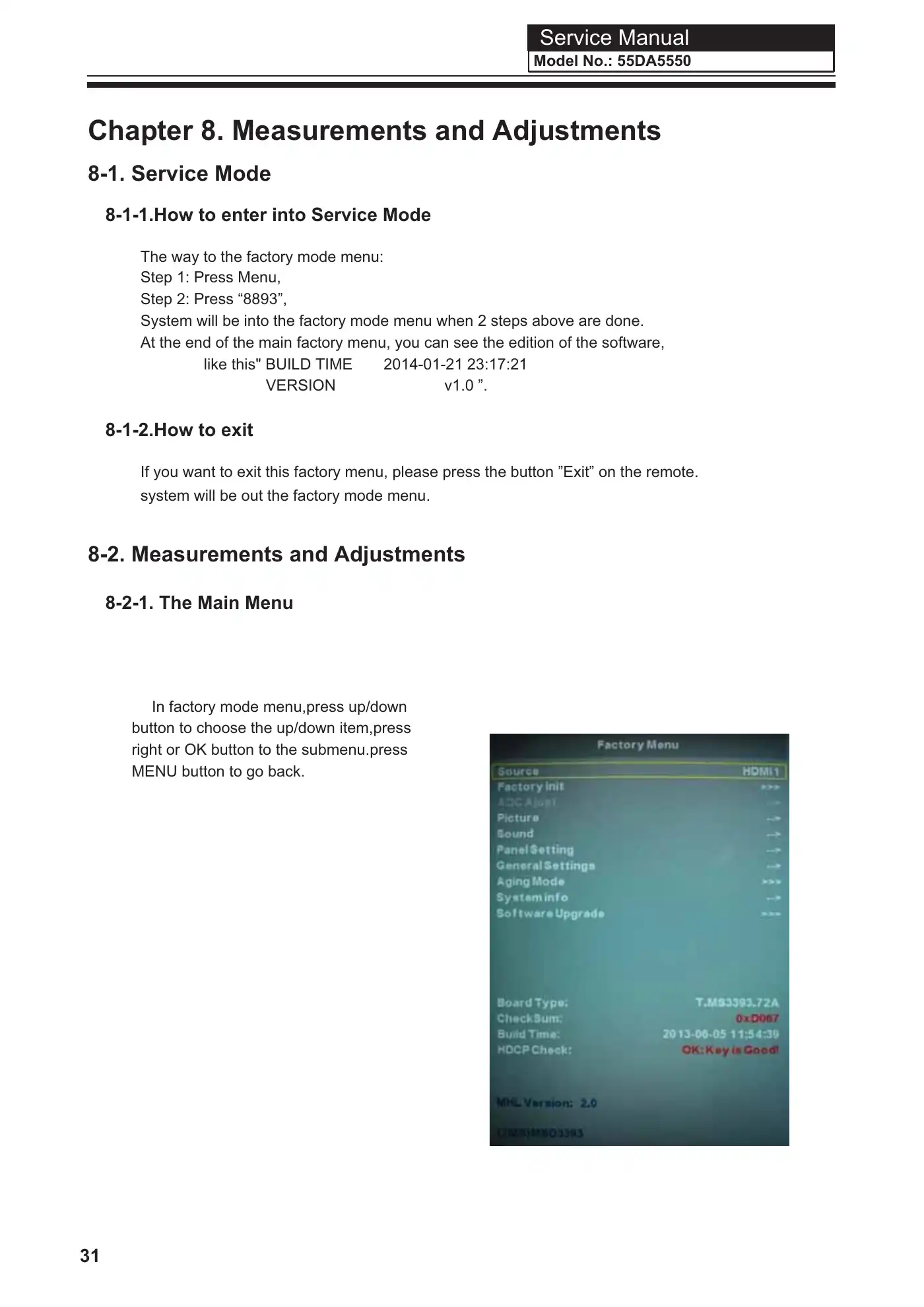 Haier 55DA5550 Service Manual Manual pdf 33 page image