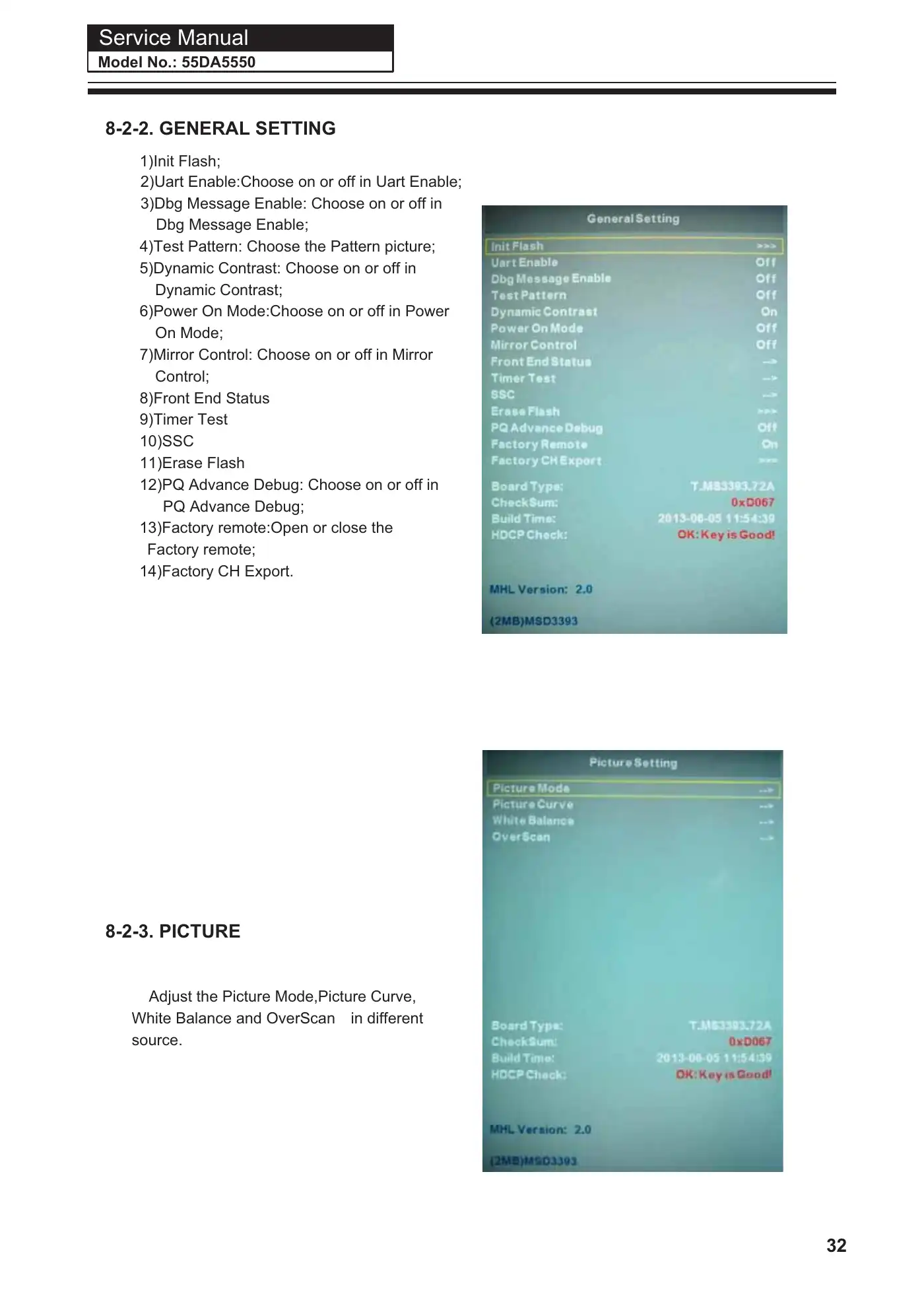 Haier 55DA5550 Service Manual Manual pdf 34 page image