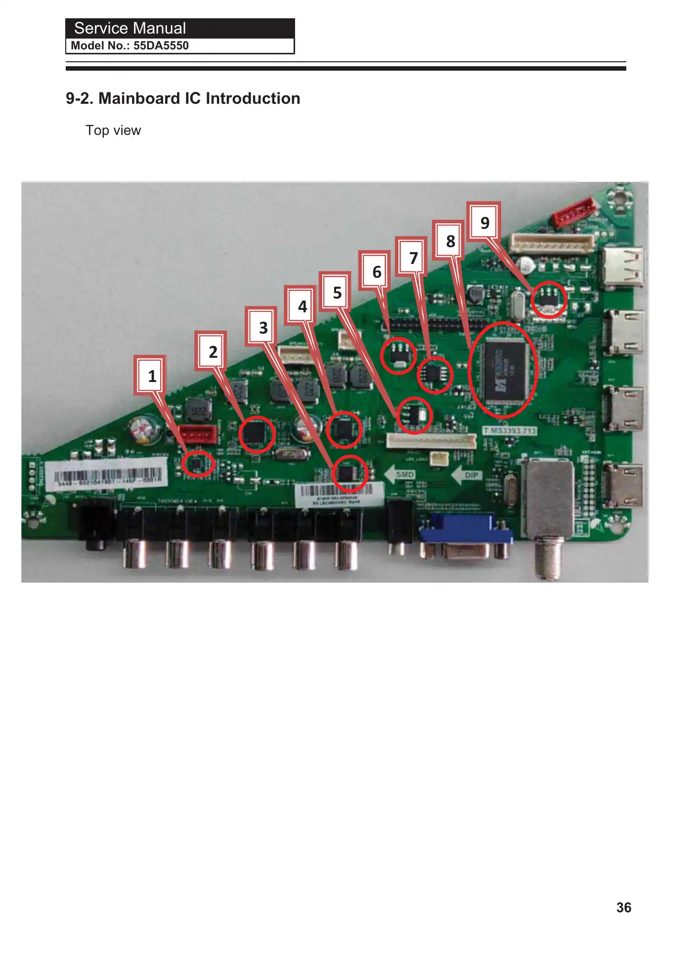 Haier 55DA5550 Service Manual Manual pdf 38 page image
